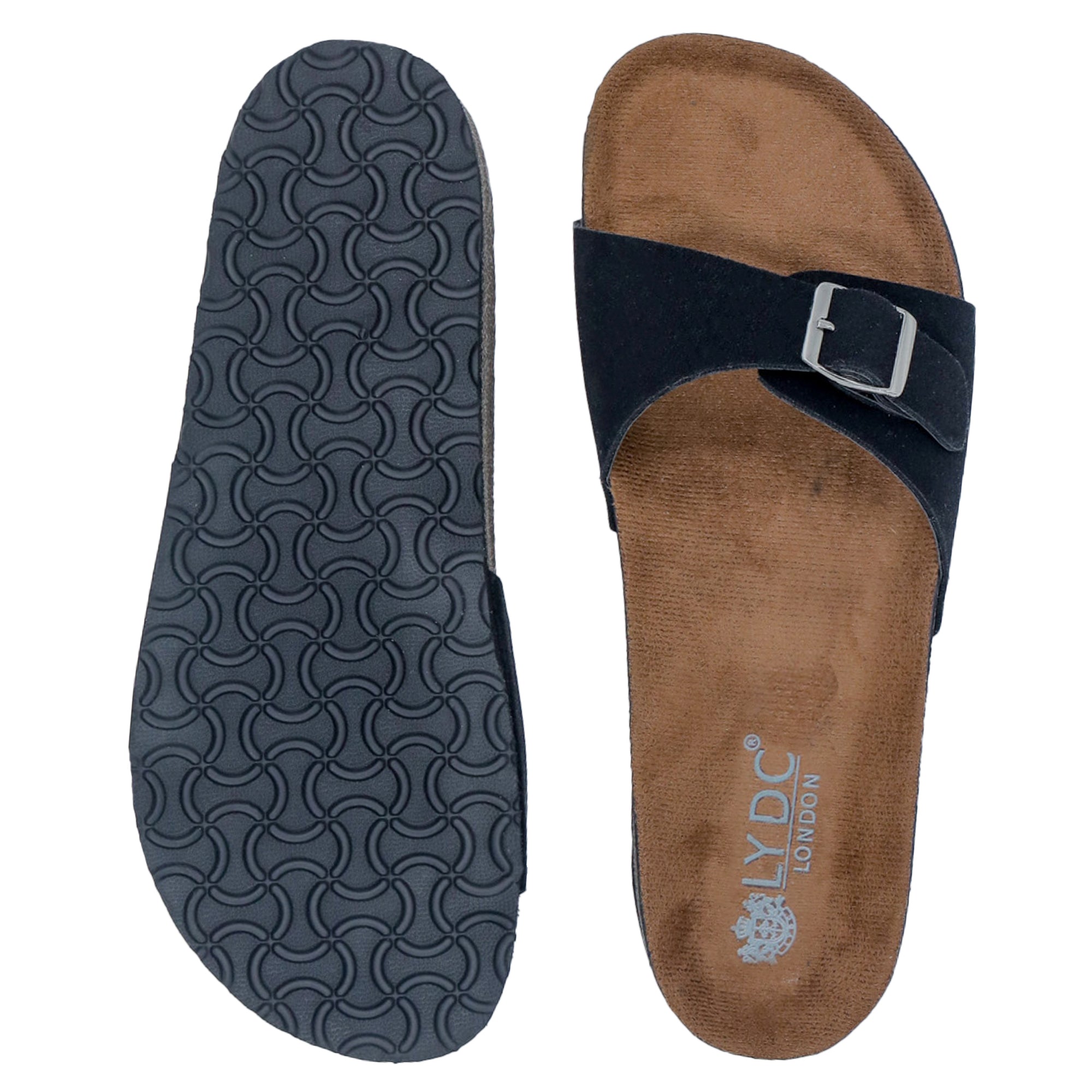 Black Suede Sandals for Women - Camden
