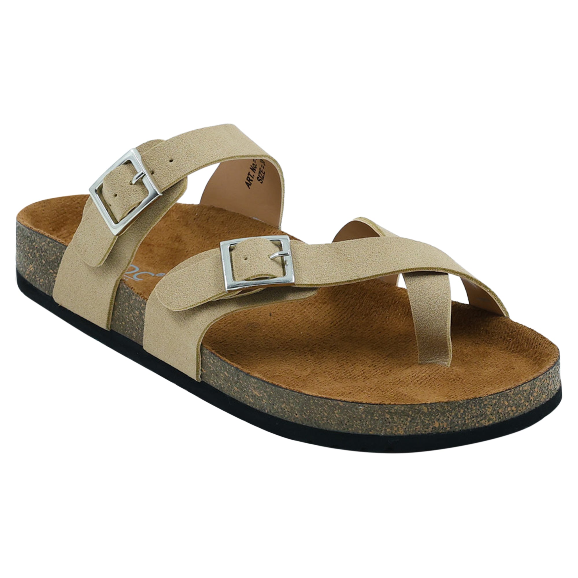 Beige Suede Sandals for Women - Soho