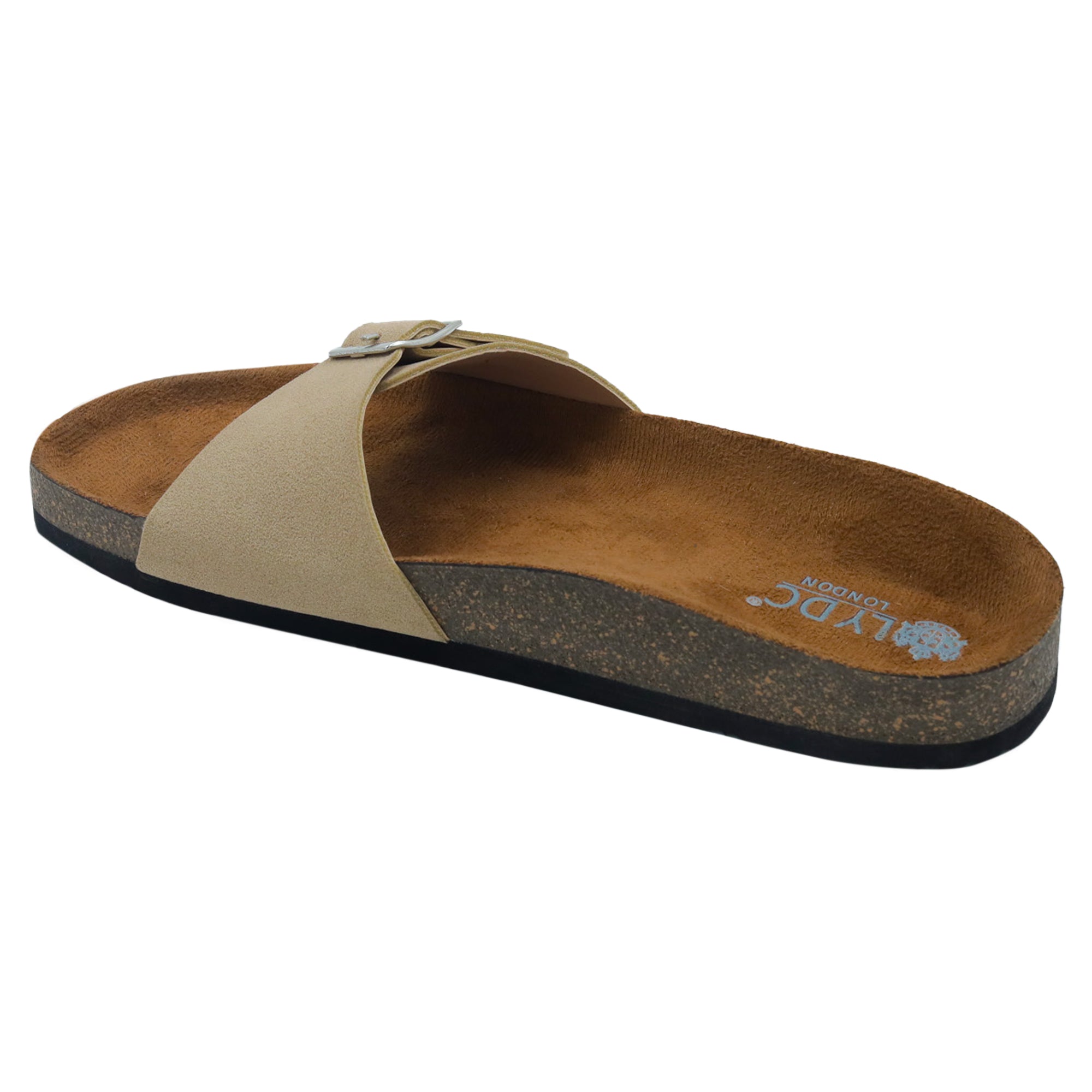 Beige Suede Flat Sandals for Women - Camden