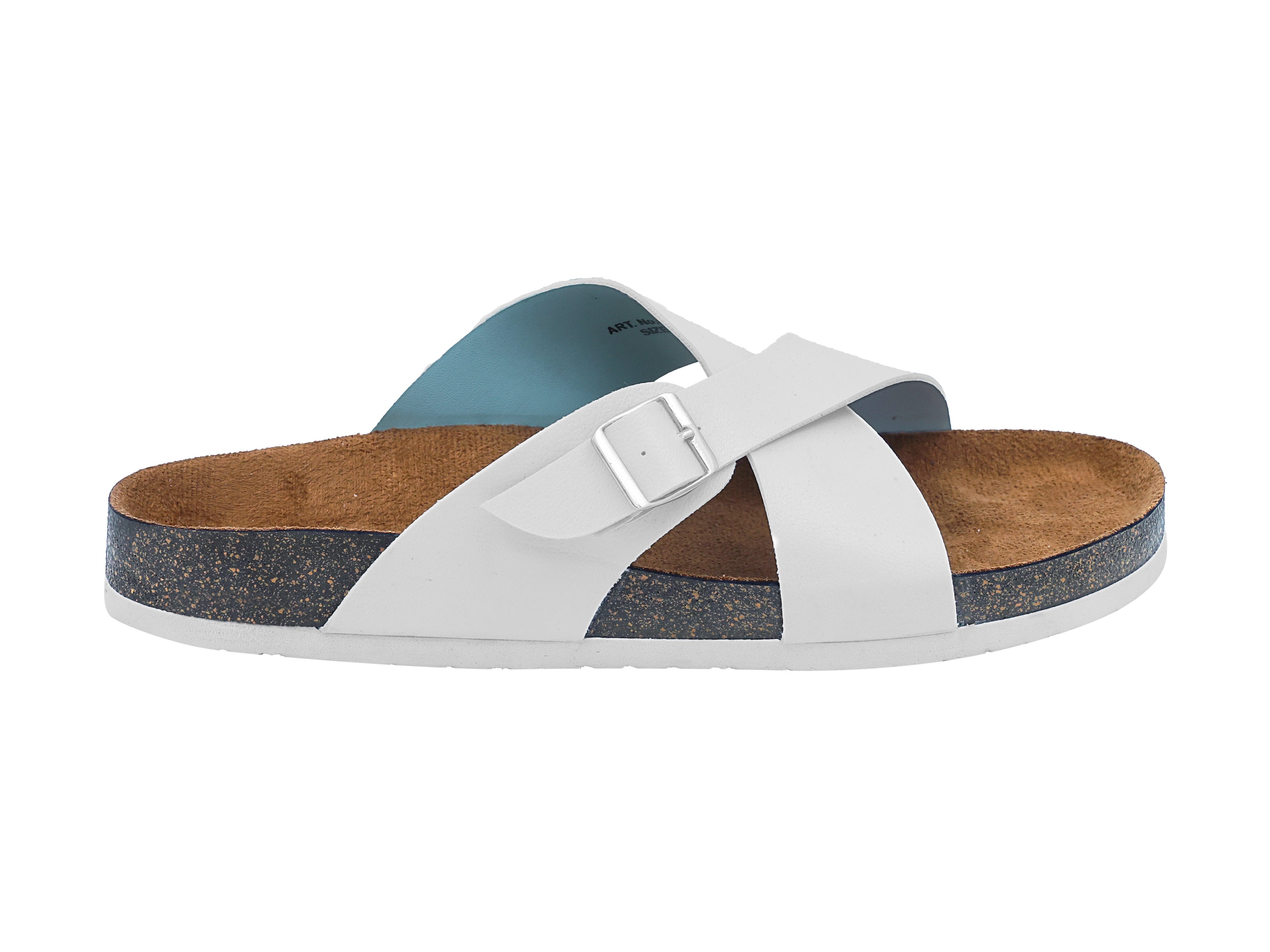 Women's Flat Sandals White