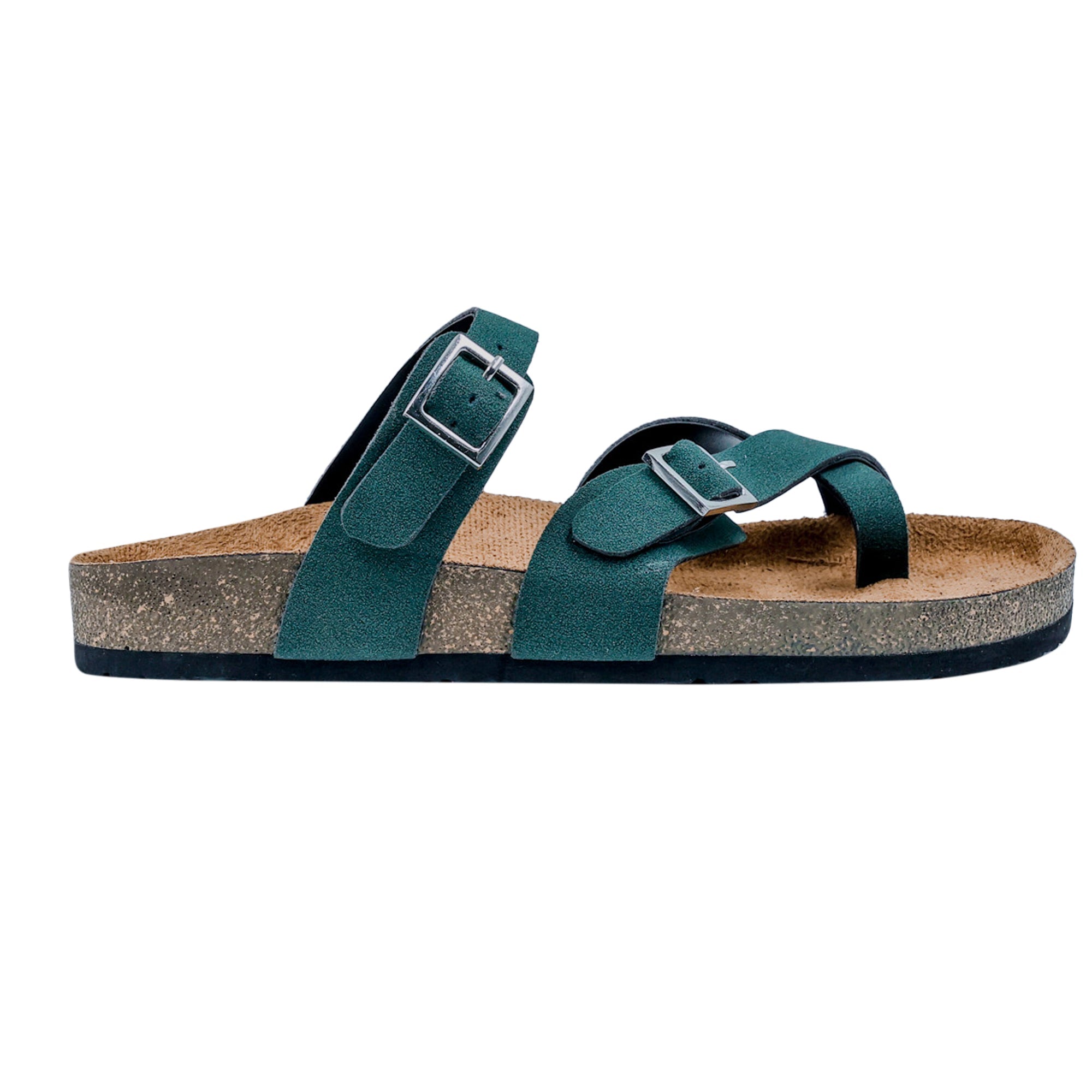 Green Suede Sandals for Women - Soho