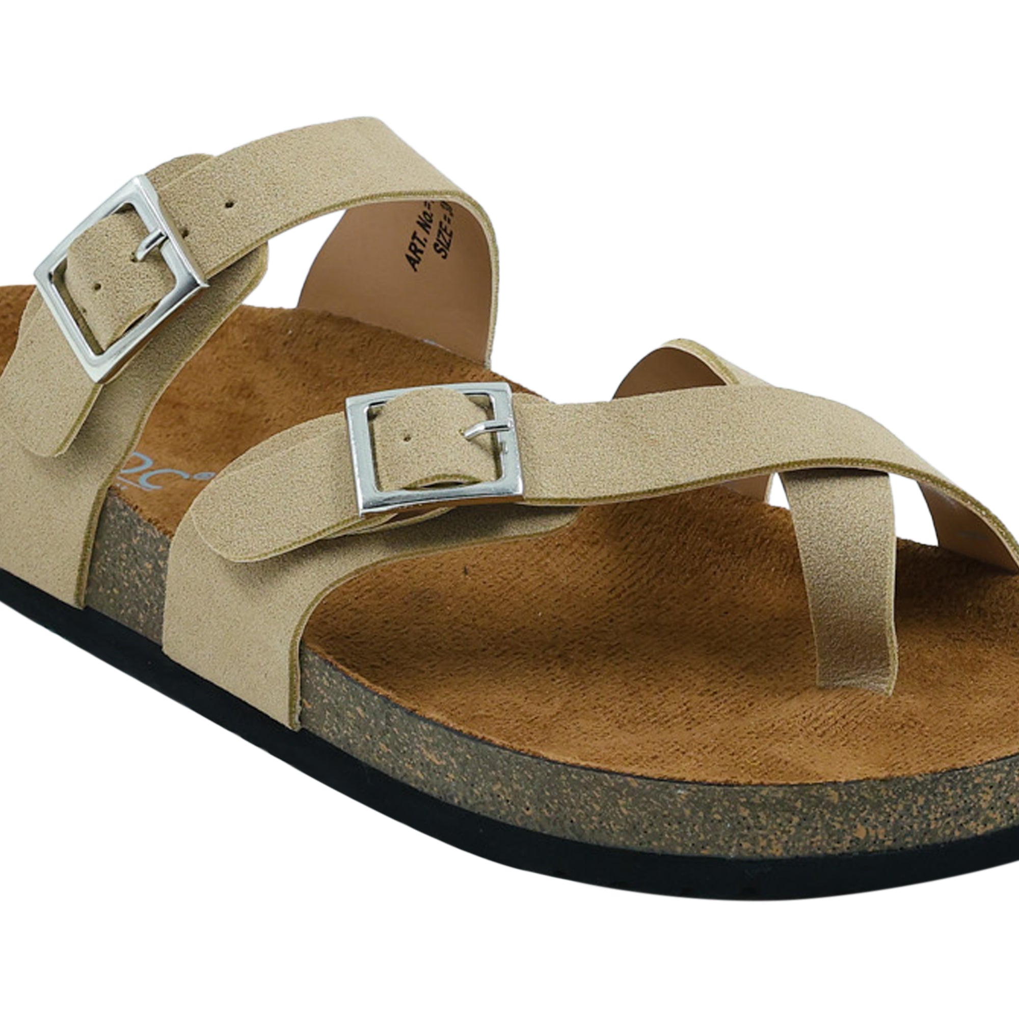 Beige Suede Sandals for Women - Soho