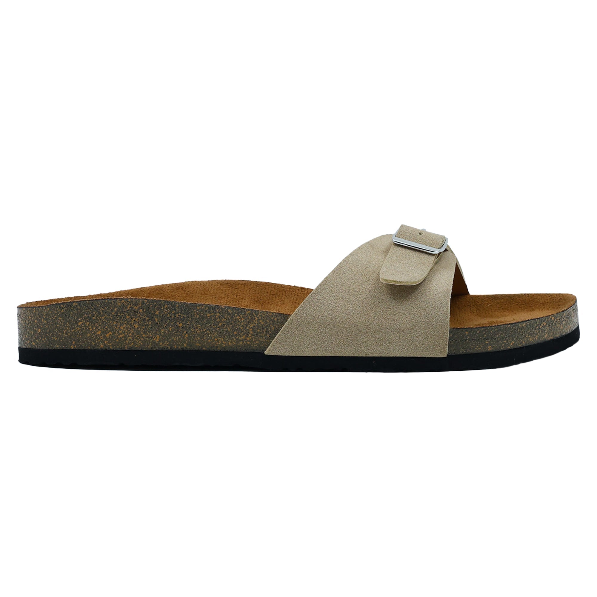 Beige Suede Flat Sandals for Women - Camden