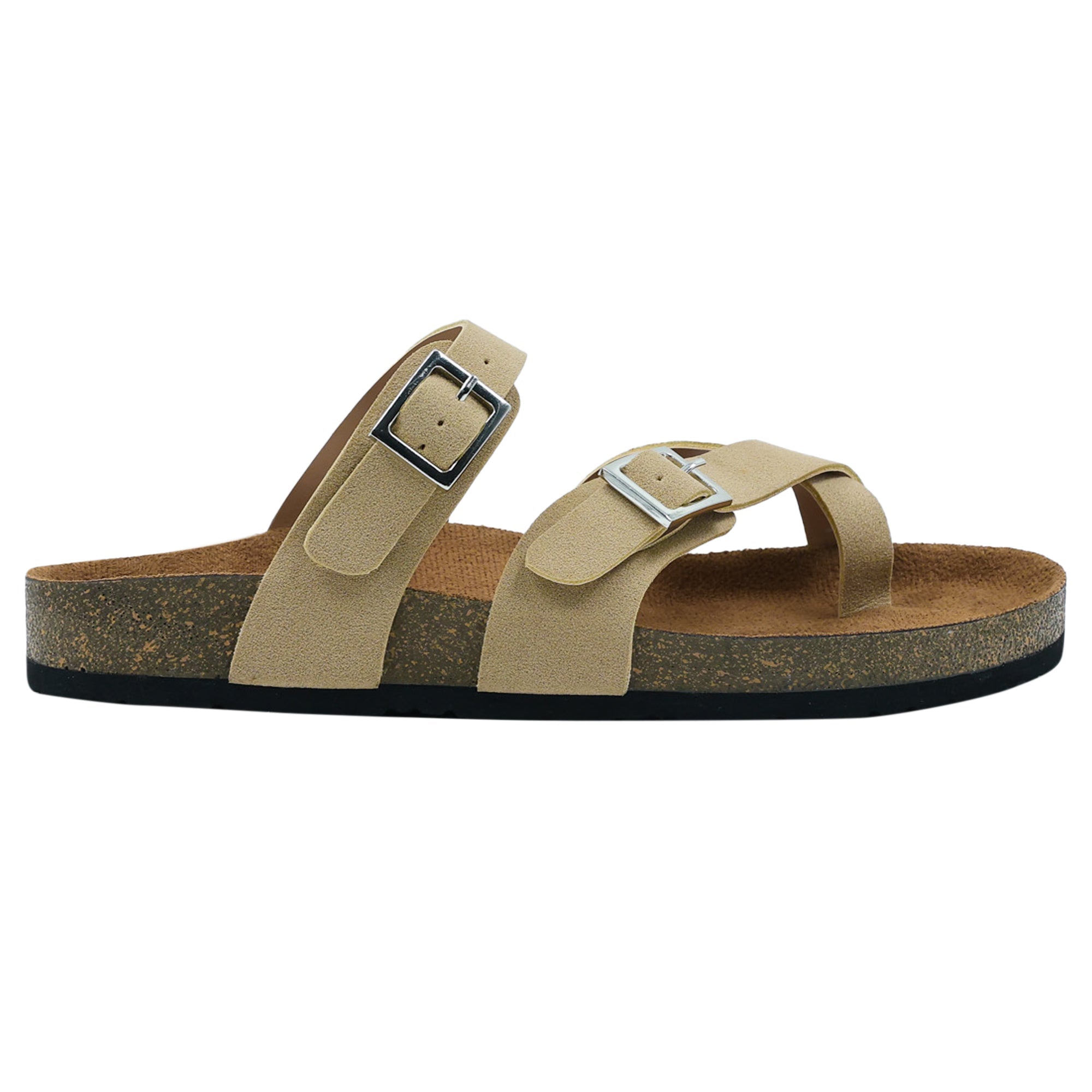 Beige Suede Sandals for Women - Soho