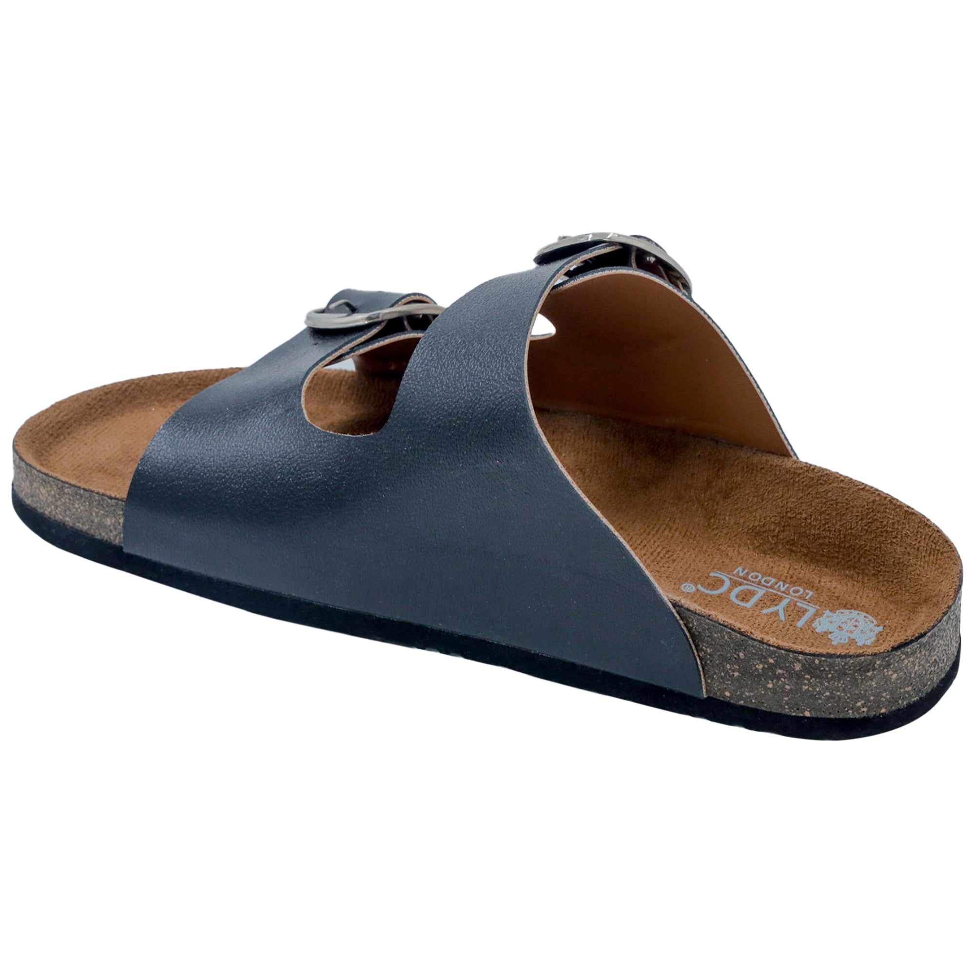 Women's Flat Sandals in Black Color