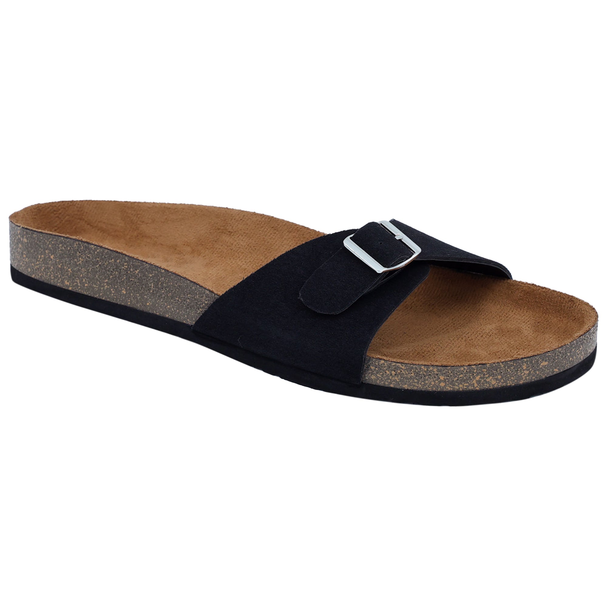Black Suede Sandals for Women - Camden