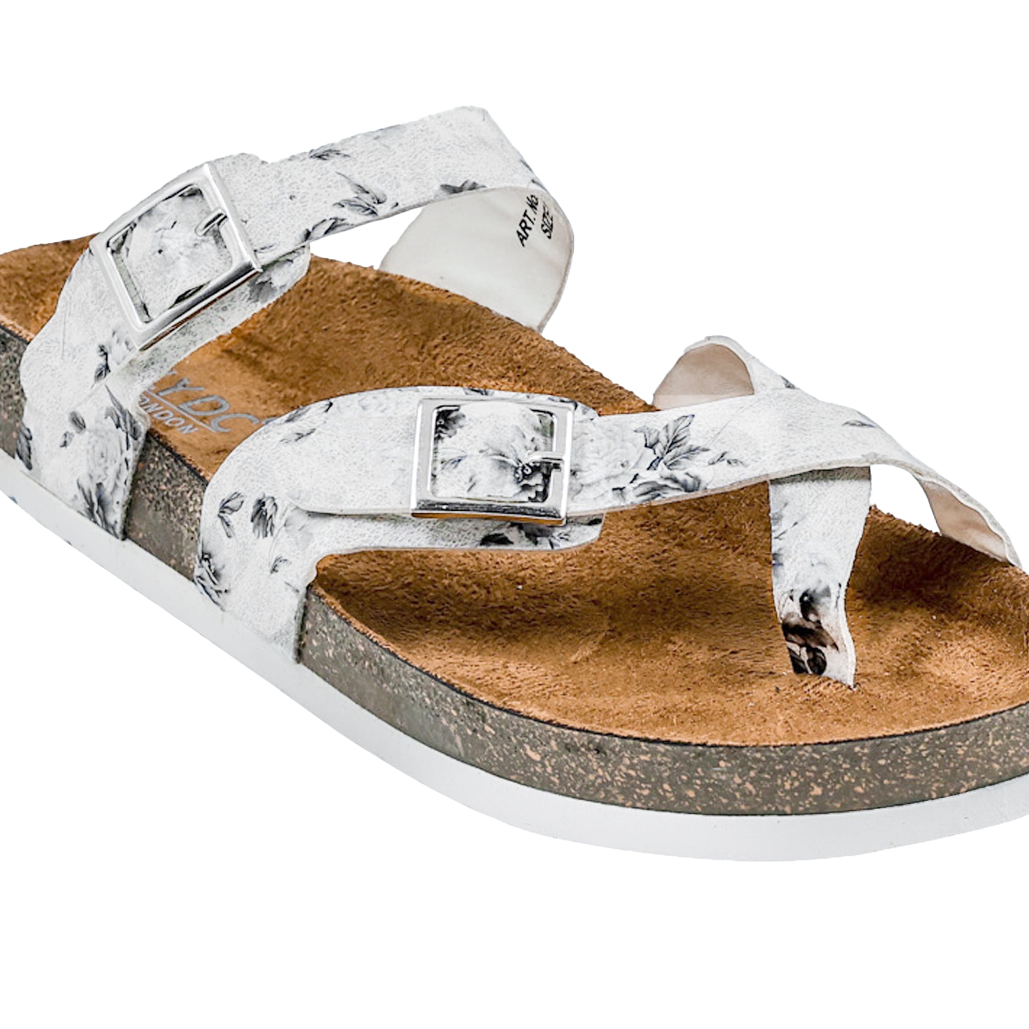 White Flower Sandals for Women - Soho