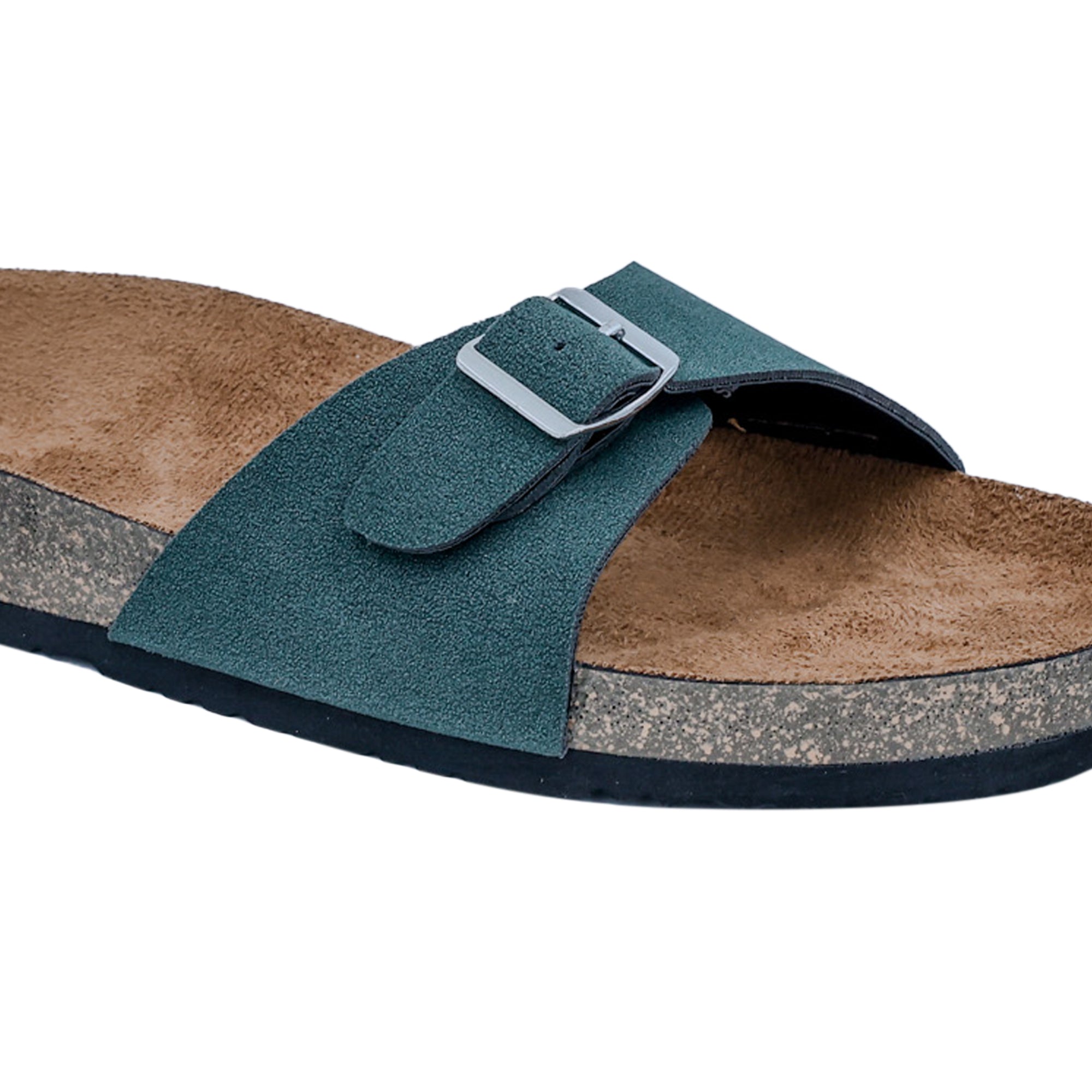 Olive Green Suede Sandals for Women - Camden