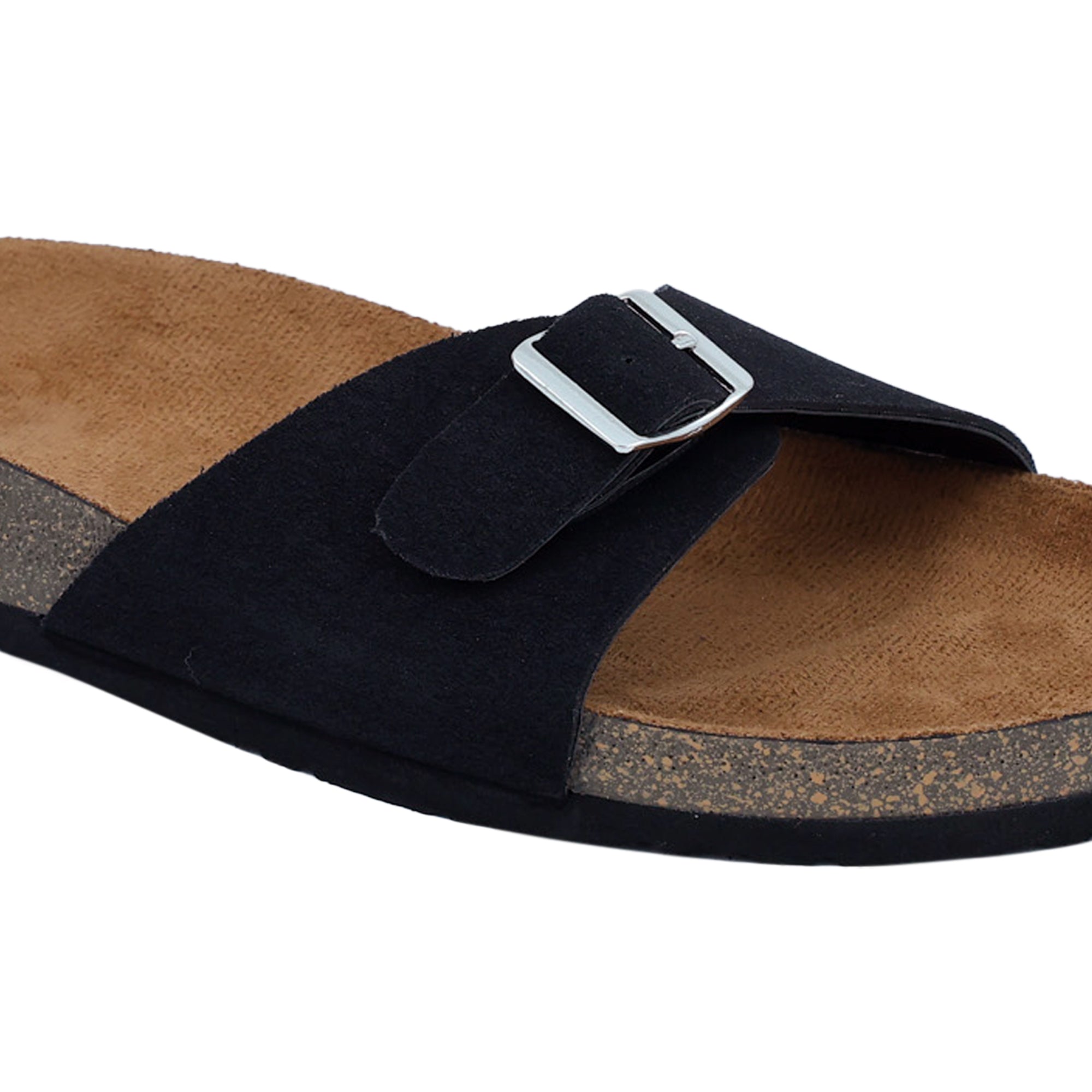 Black Suede Sandals for Women - Camden
