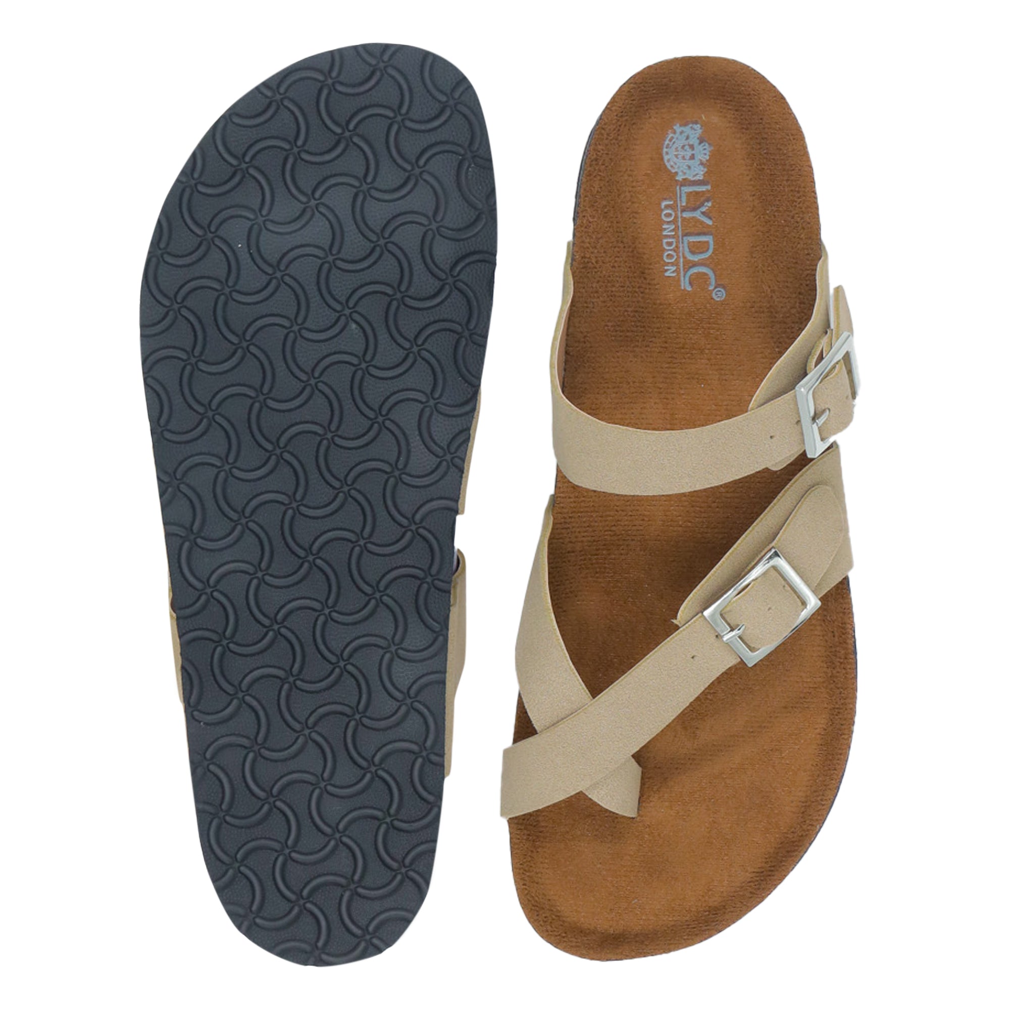 Beige Suede Sandals for Women - Soho