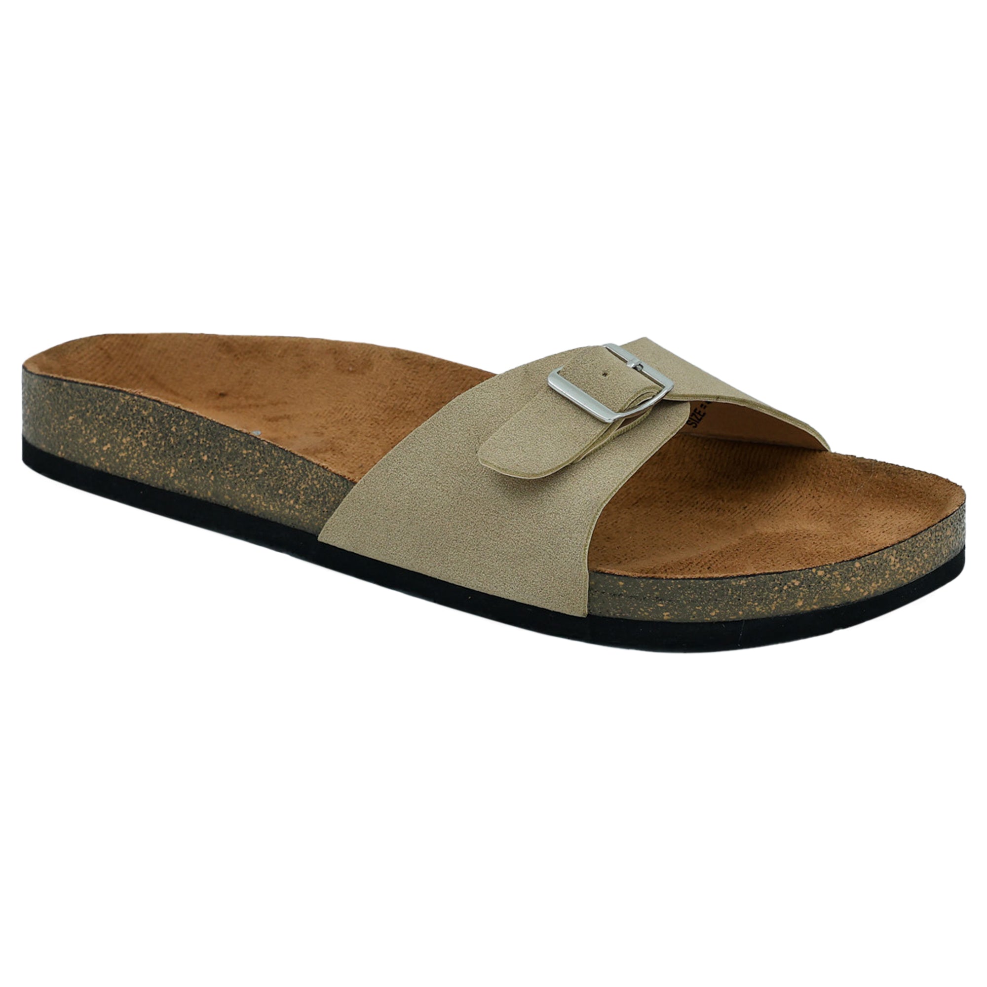 Beige Suede Flat Sandals for Women - Camden