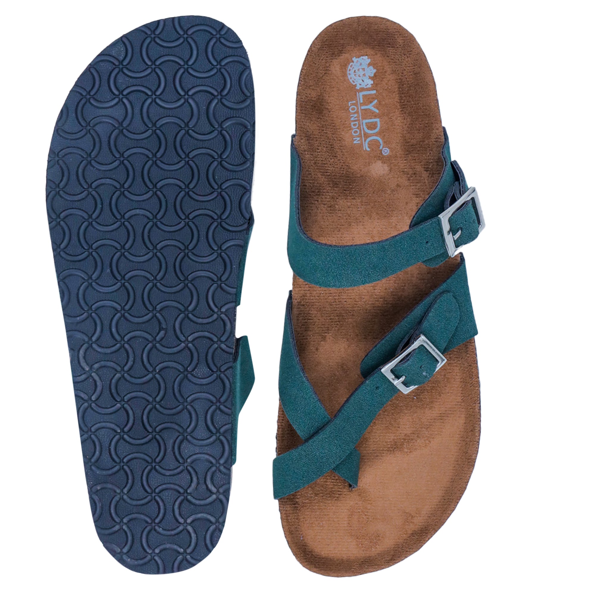 Green Suede Sandals for Women - Soho