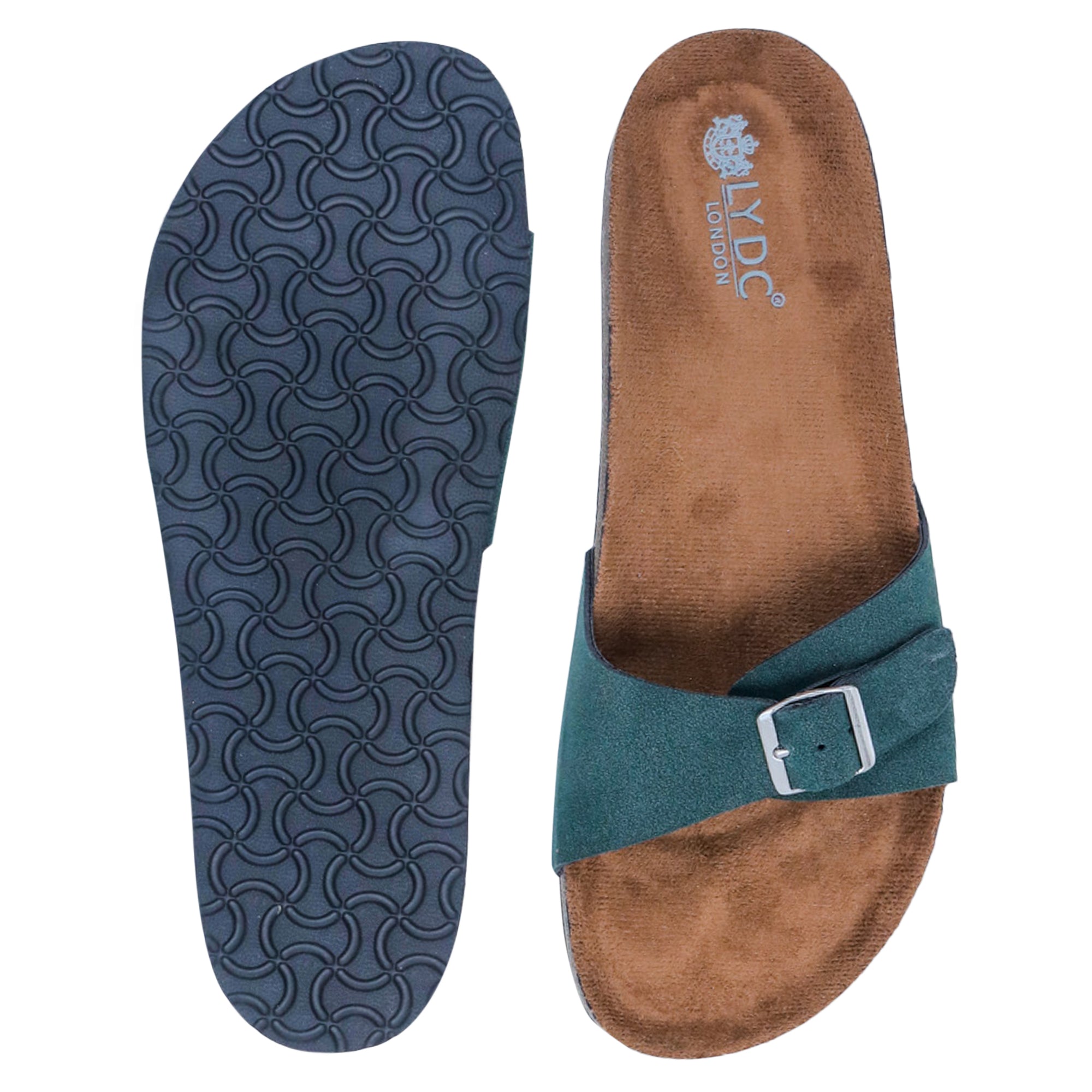 Olive Green Suede Sandals for Women - Camden