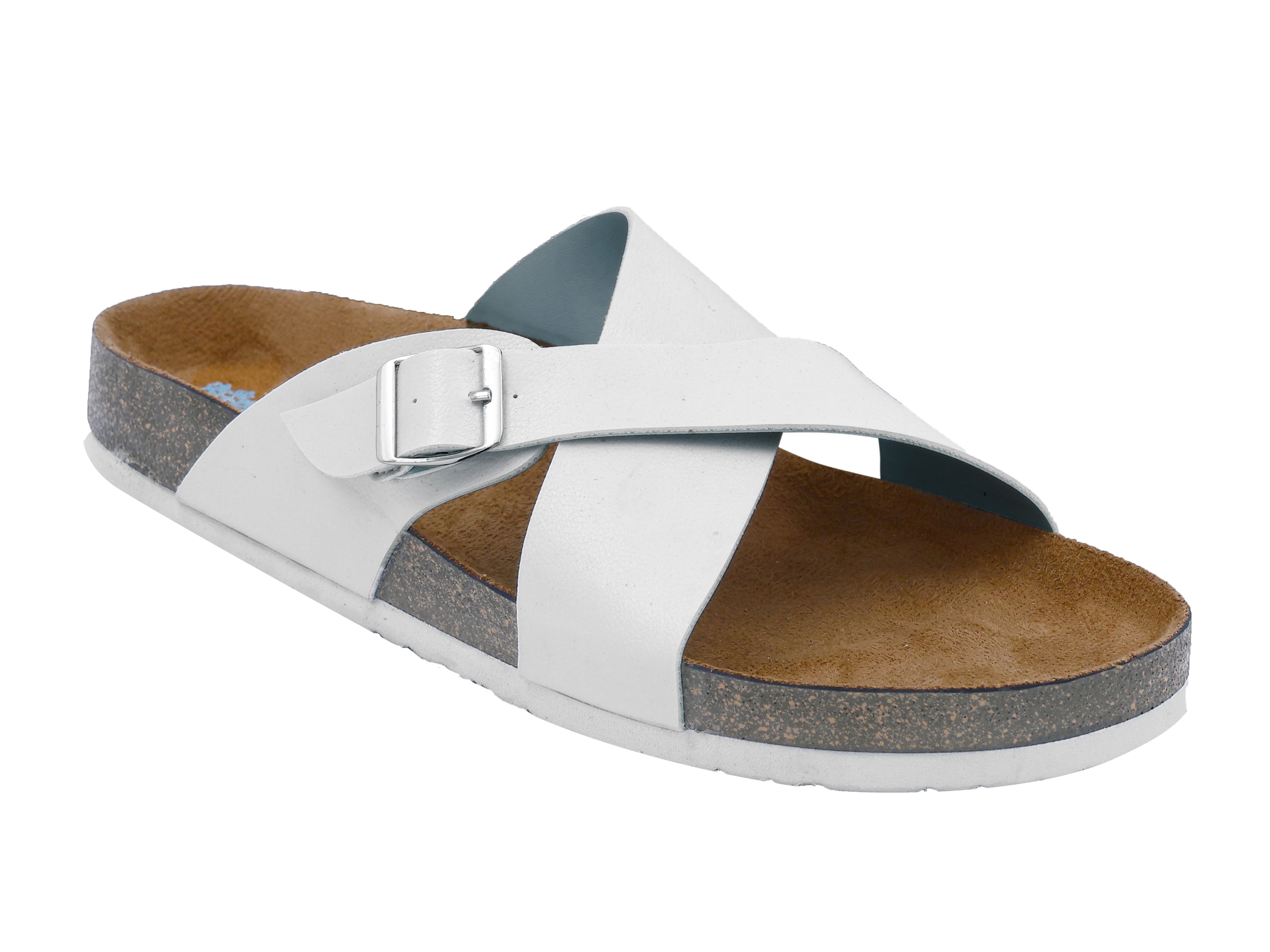 Women's Flat Sandals White