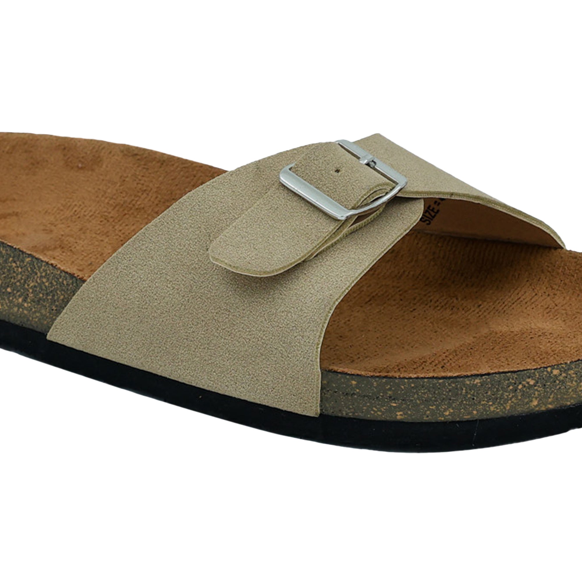 Beige Suede Flat Sandals for Women - Camden