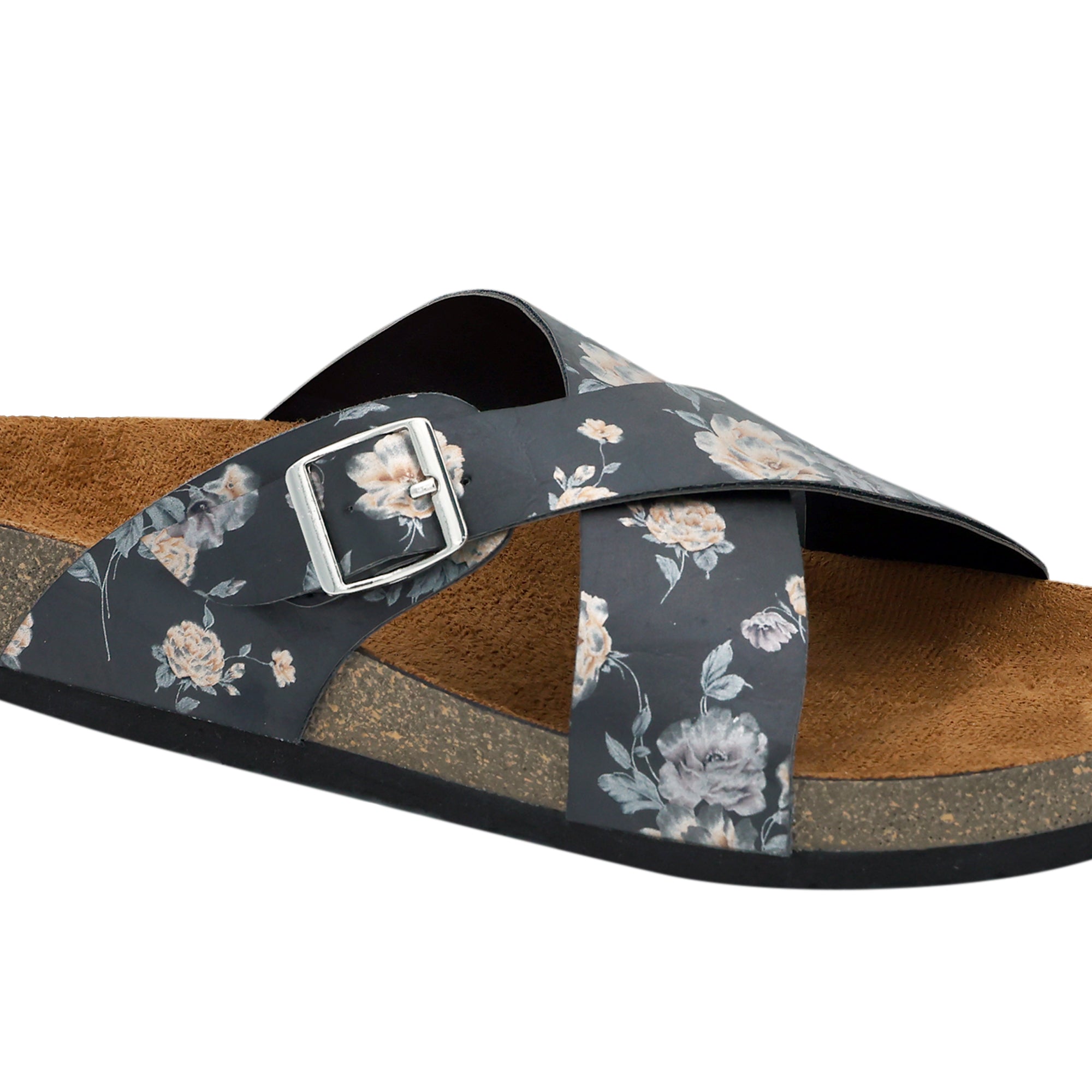 Black Women's Flat Sandals