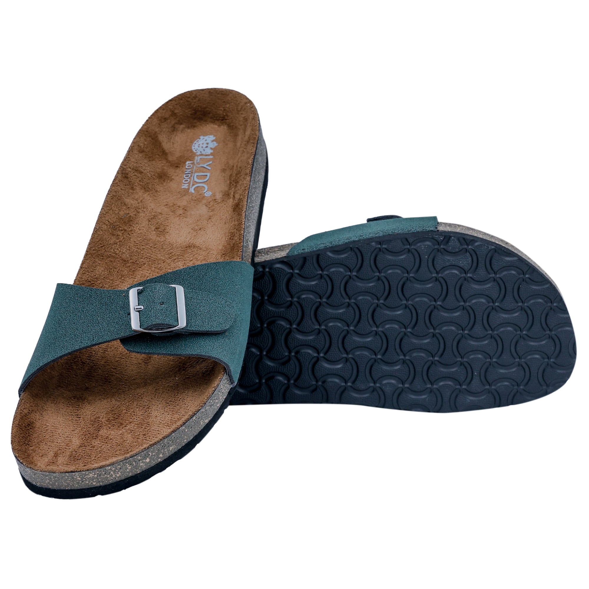 Olive Green Suede Sandals for Women - Camden