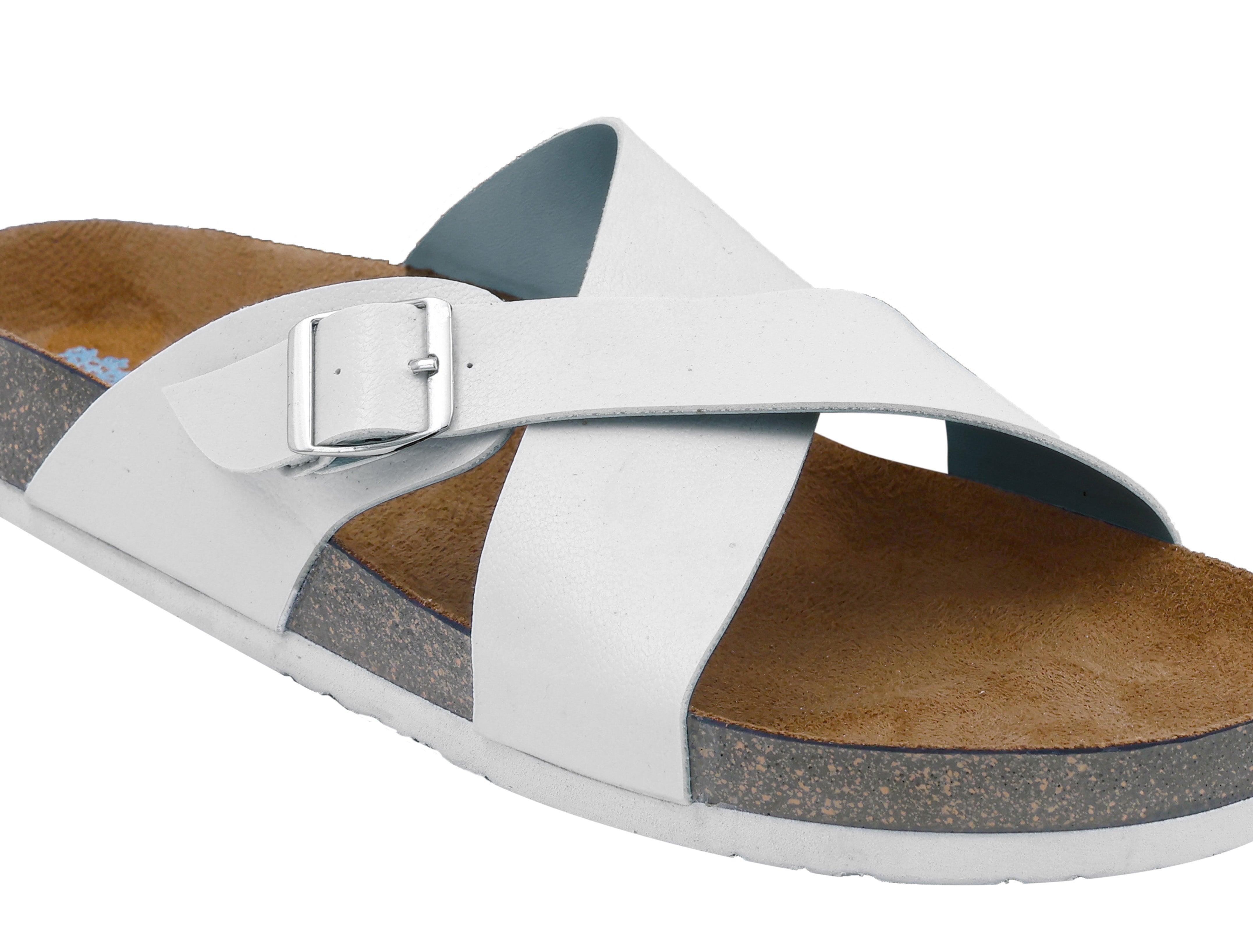 Women's Flat Sandals White