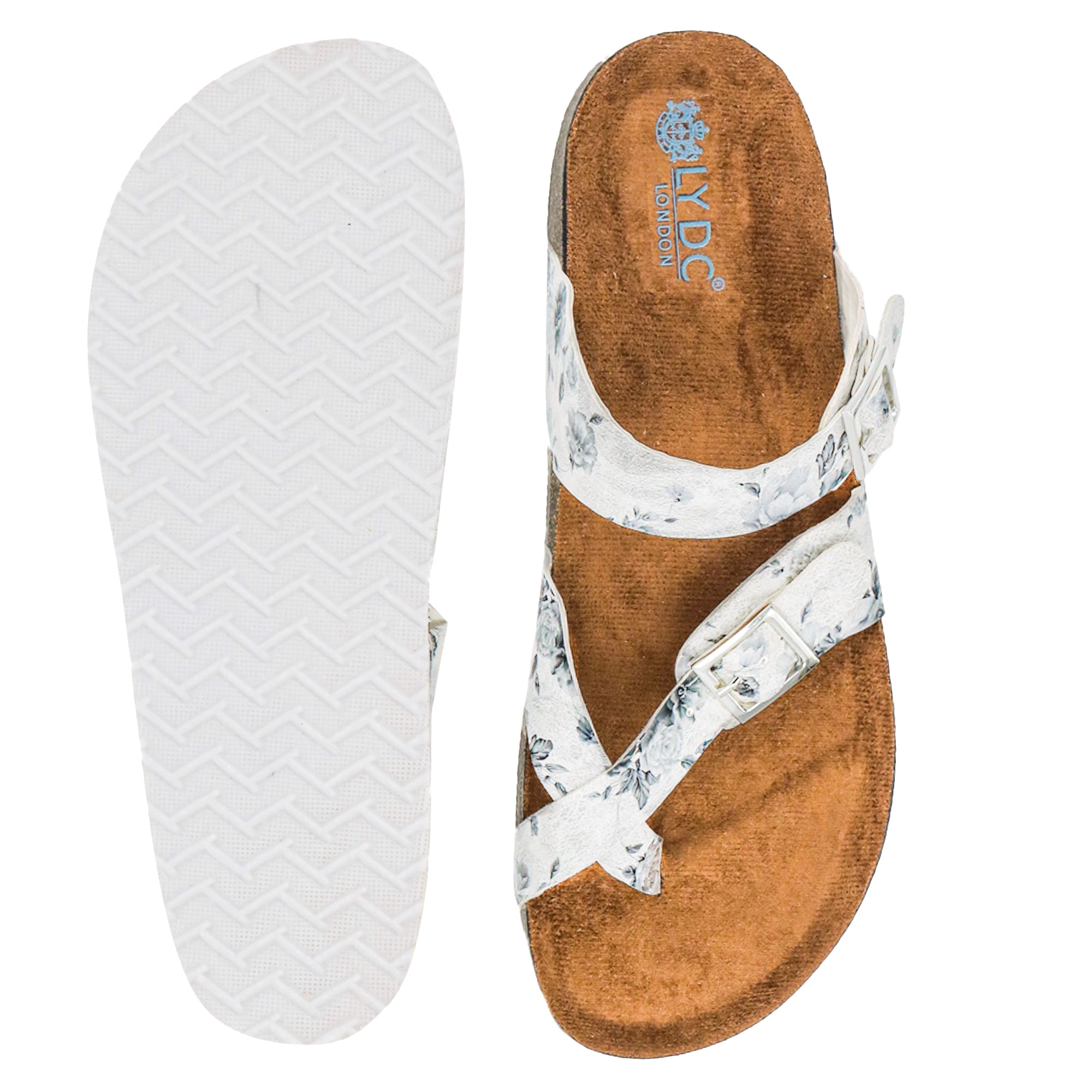 White Flower Sandals for Women - Soho