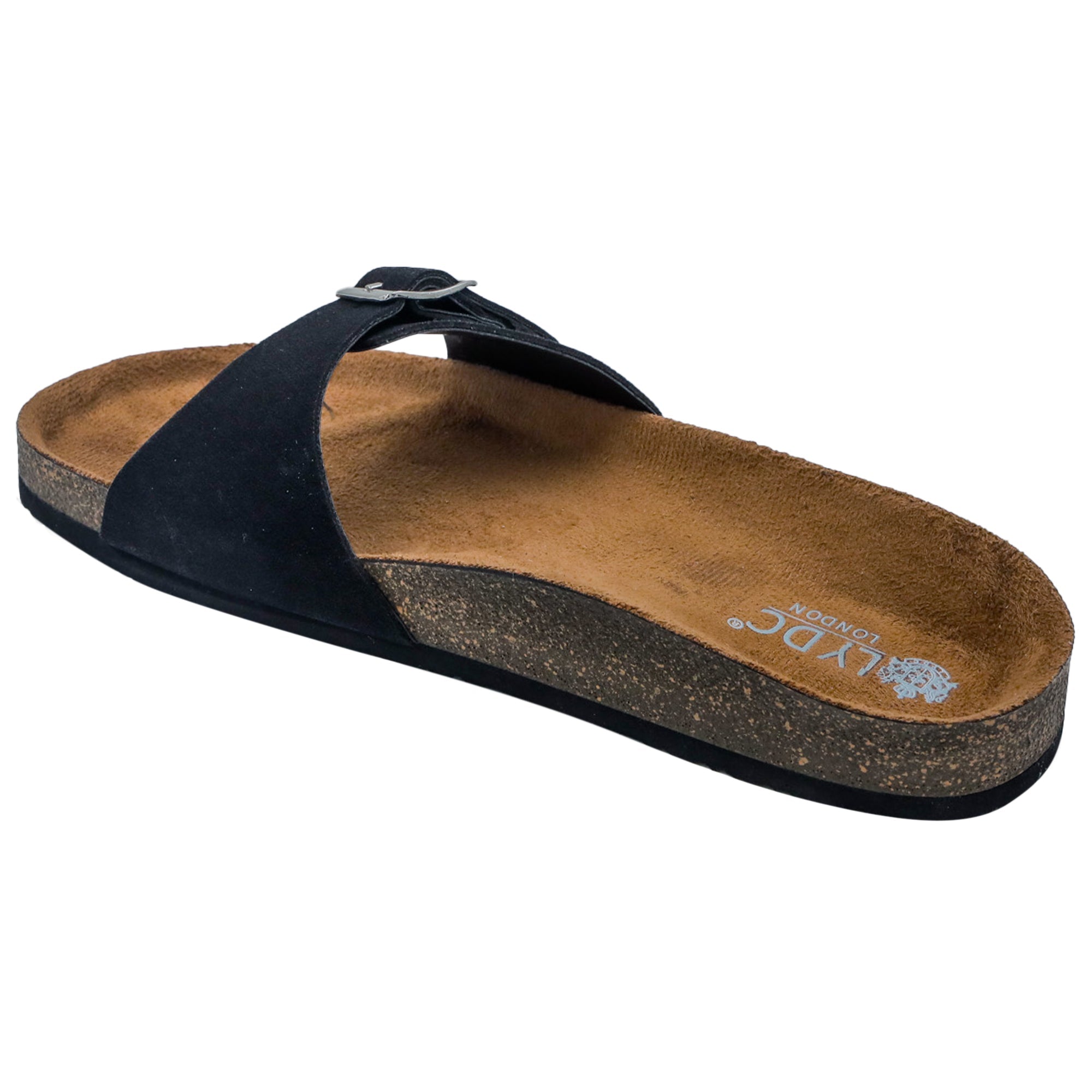 Black Suede Sandals for Women - Camden