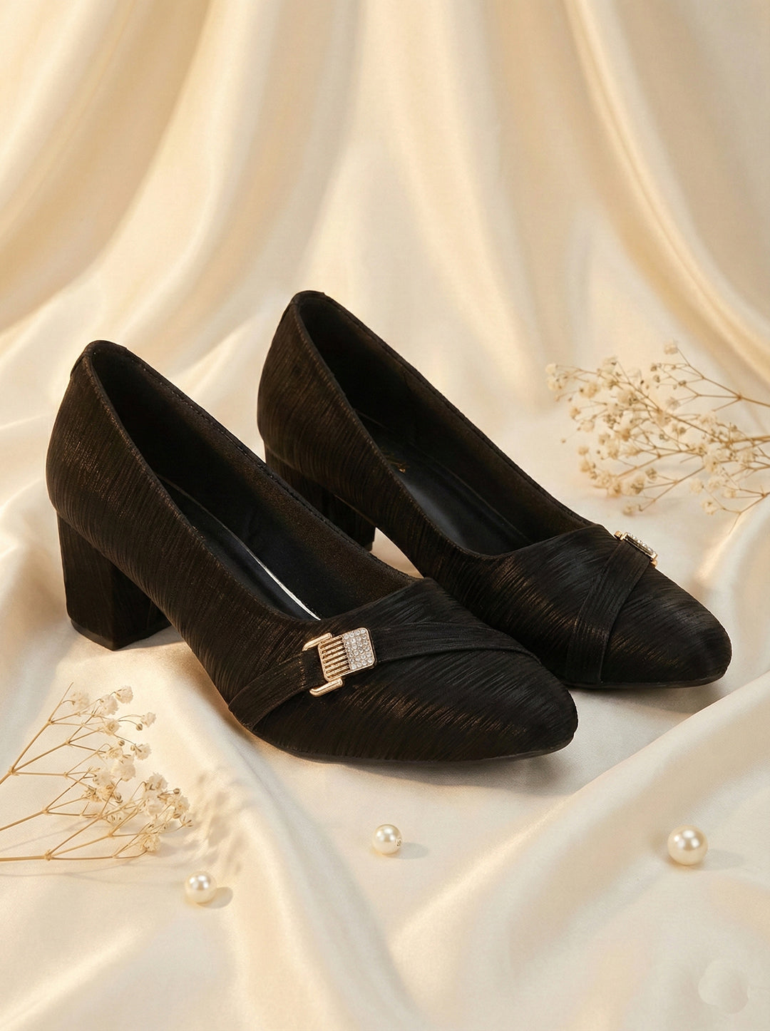 Black Pumps Heels Sandals for women