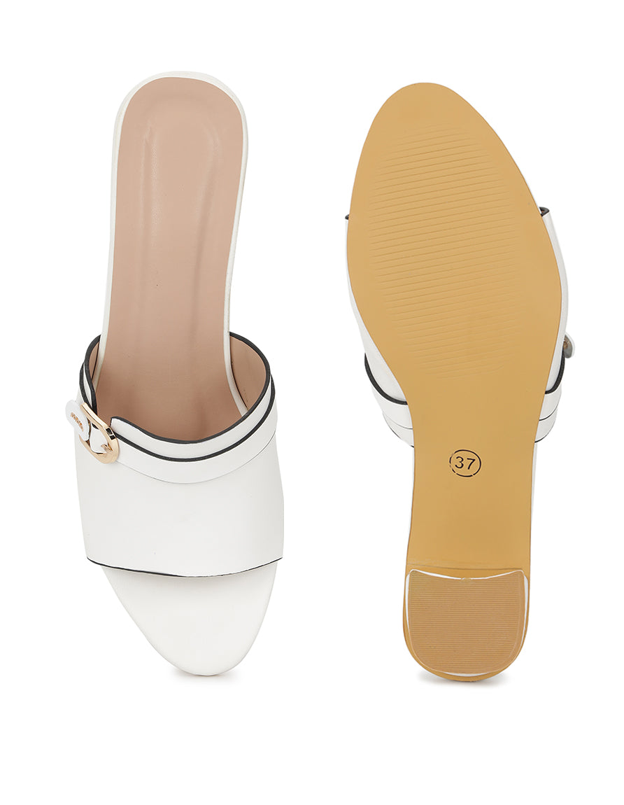 White Heels Sandals for Women