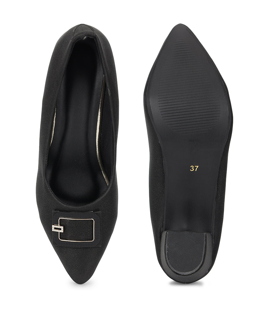 Black Pumps Heels Sandals for women