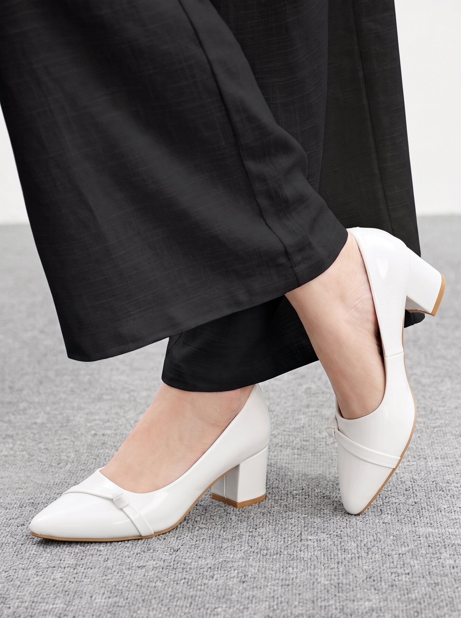 White Pumps Heels Sandals for women