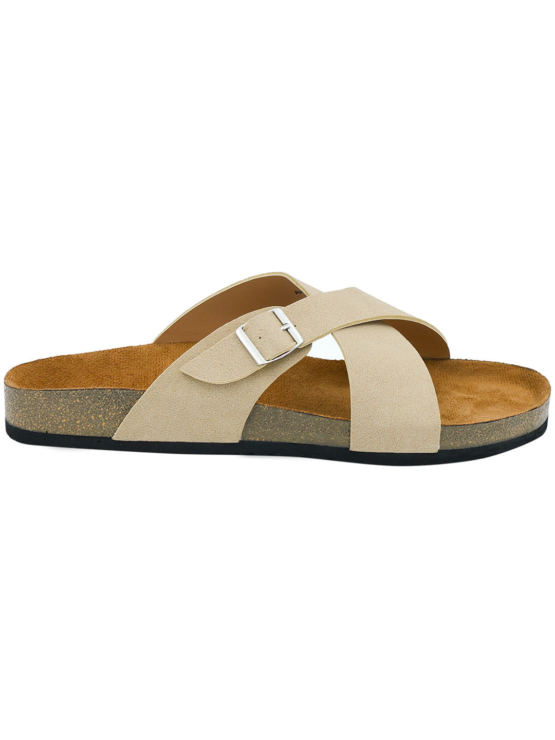 Beige Women's Flat Sandals