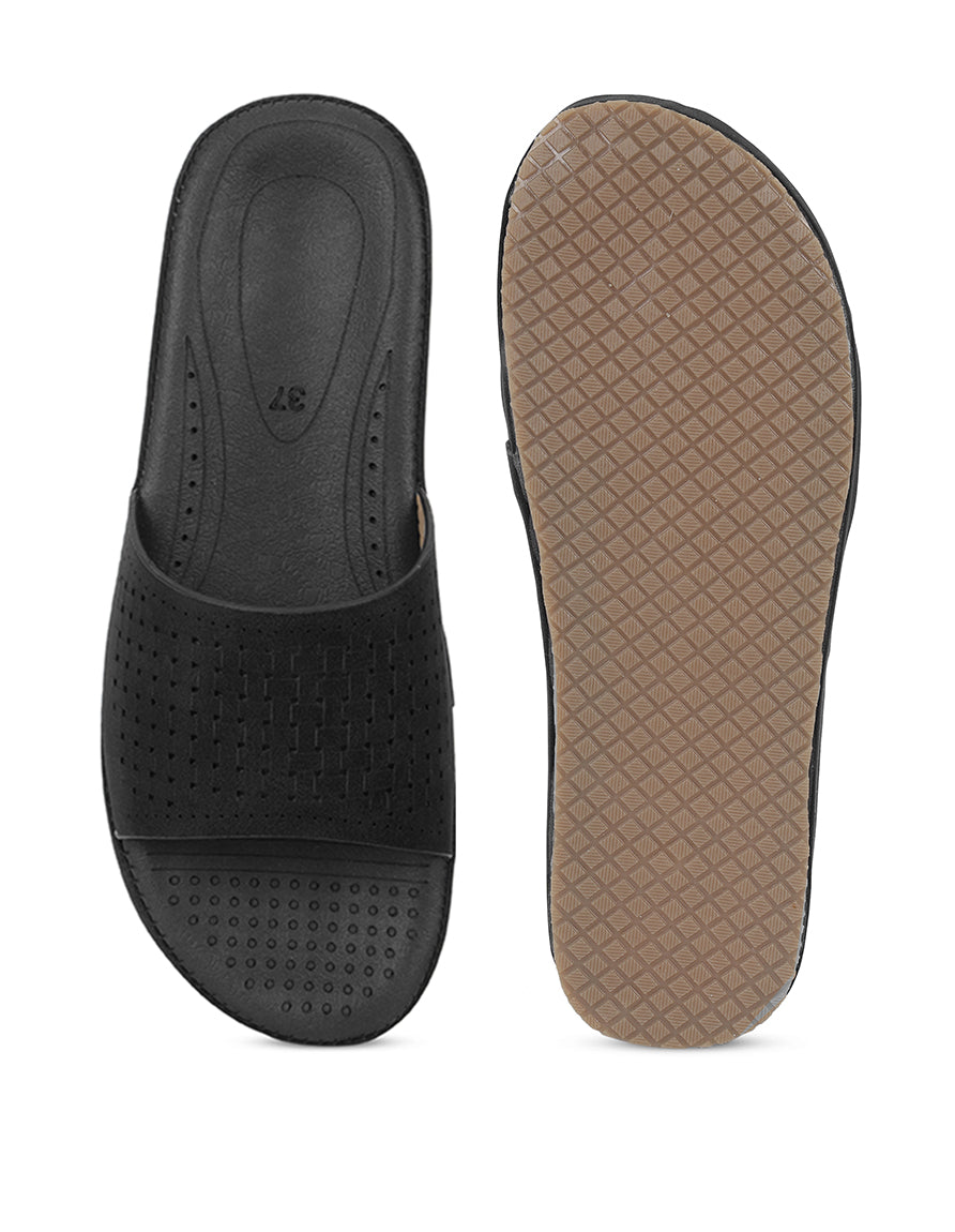 Black Comfort Flats for women