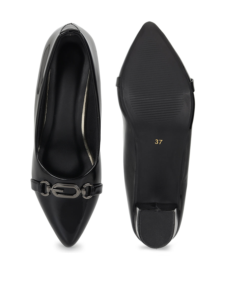 Black Pumps Heels Sandals for women