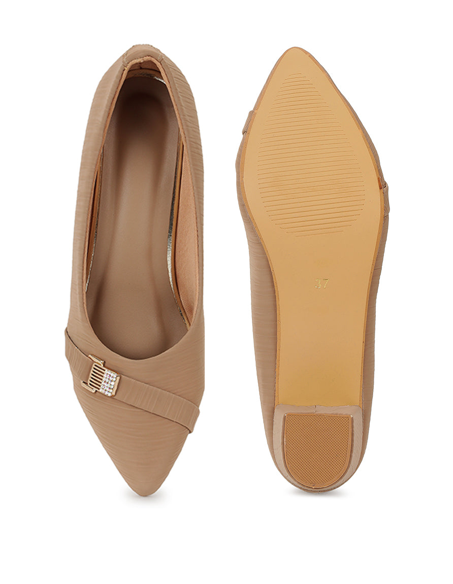 Taupe Pumps Heels Sandals for women