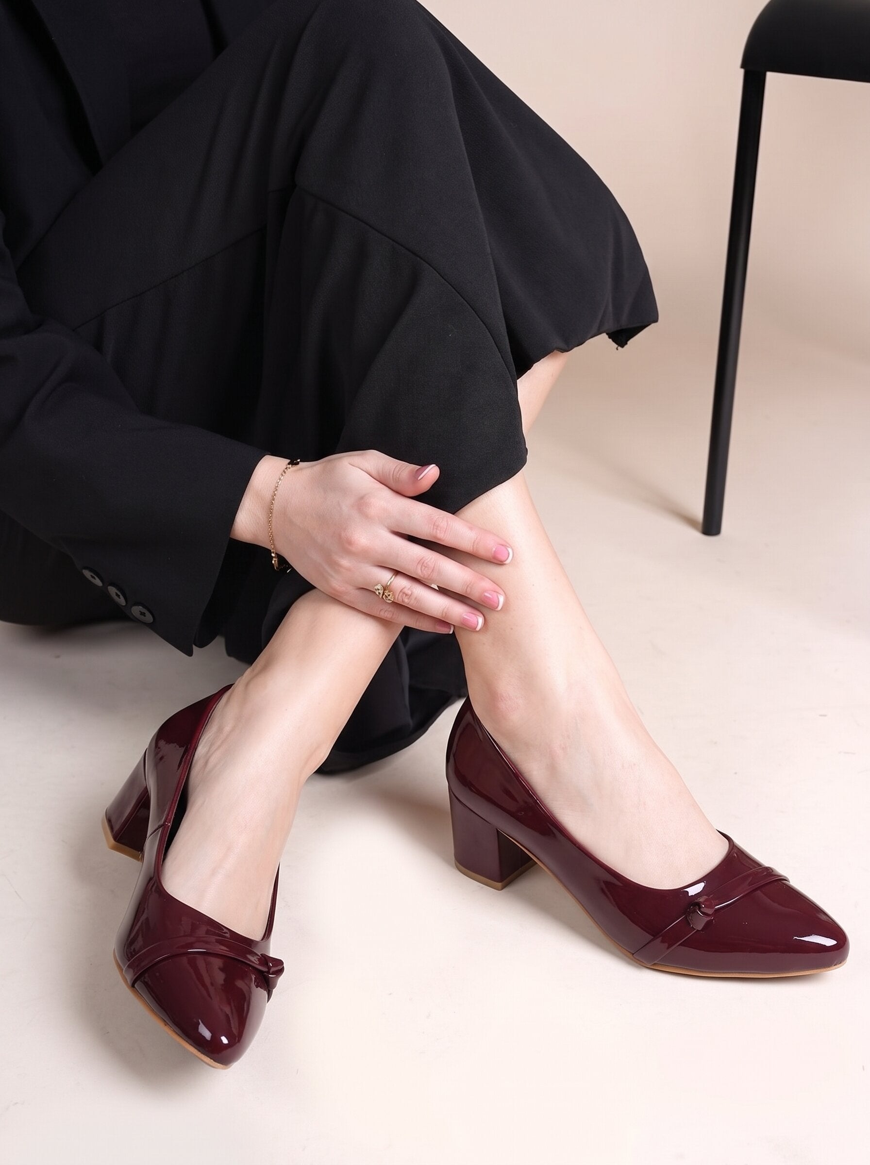 Wine Pumps Heels Sandals for women
