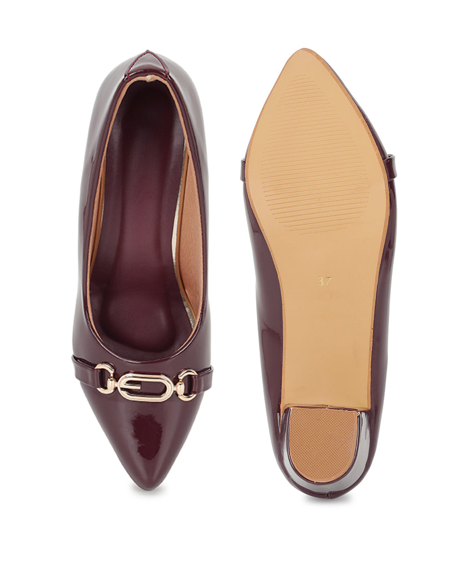 Wine Pumps Heels Sandals for women