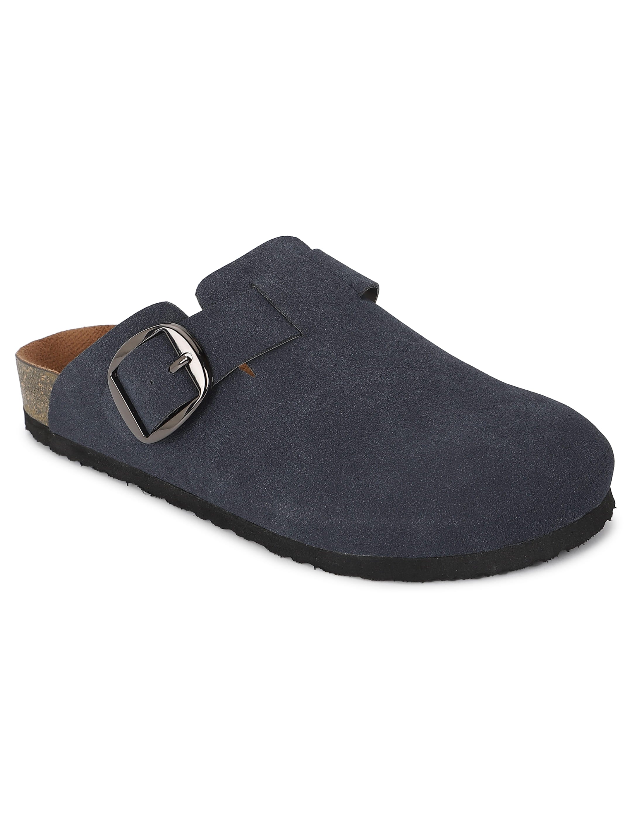 Blue Suede Clogs for Women - Brixton