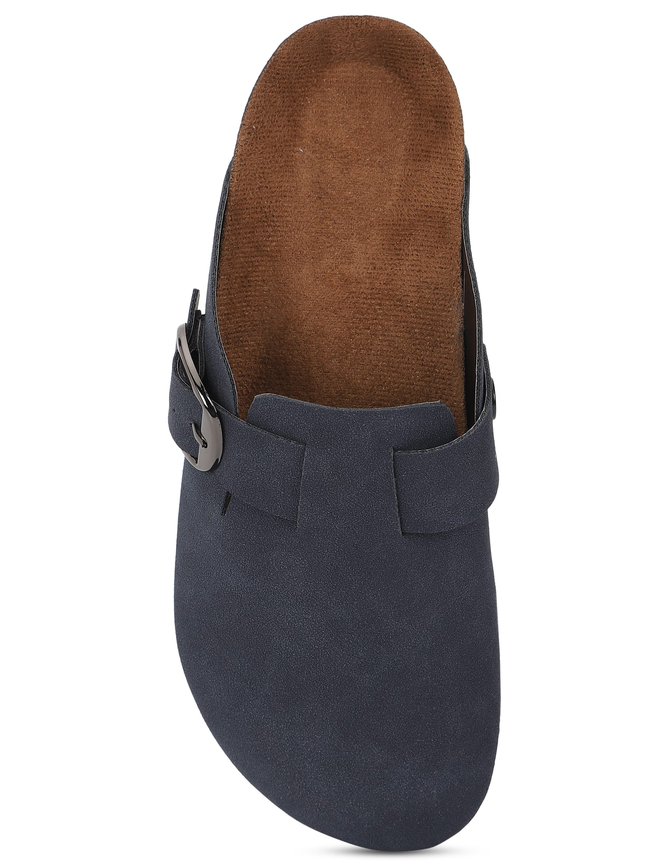 Blue Suede Clogs for Women - Brixton