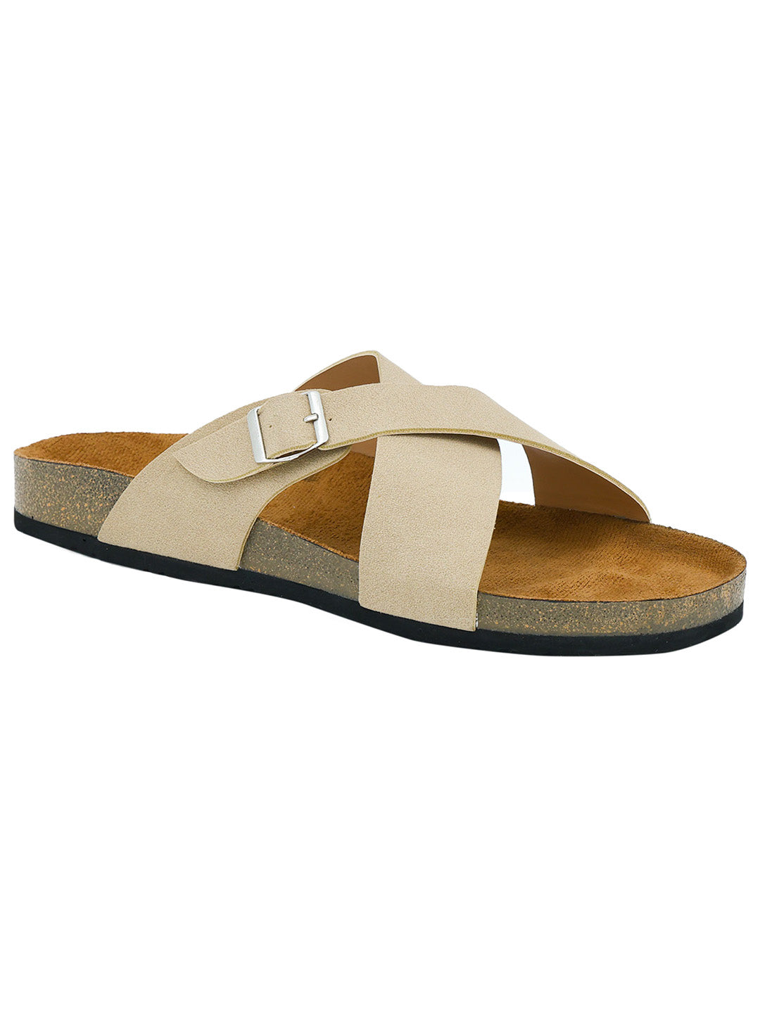 Beige Women's Flat Sandals