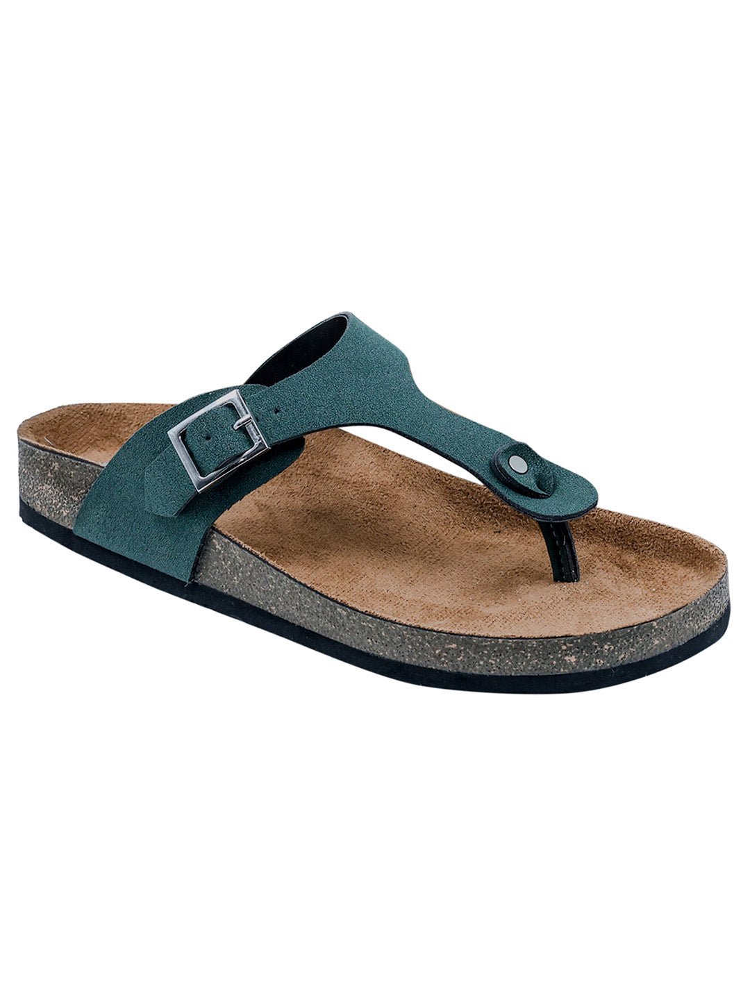Green Suede Sandals for Women - Regent
