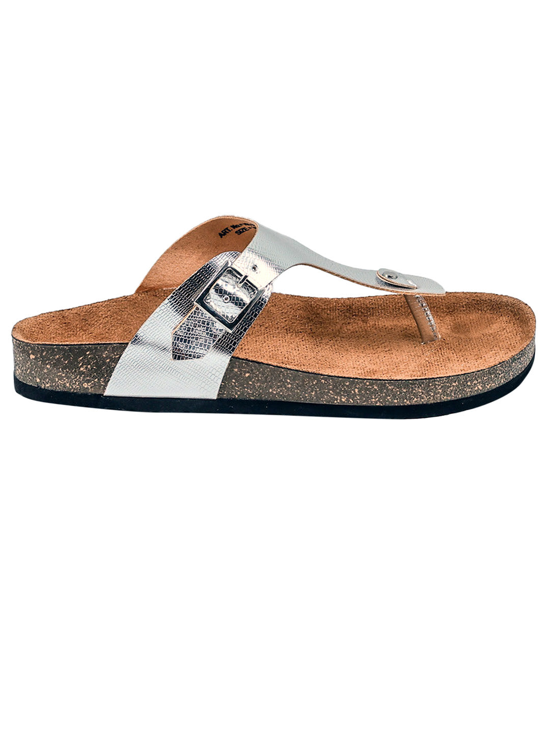 Silver L Grain Sandals for Women - Regent