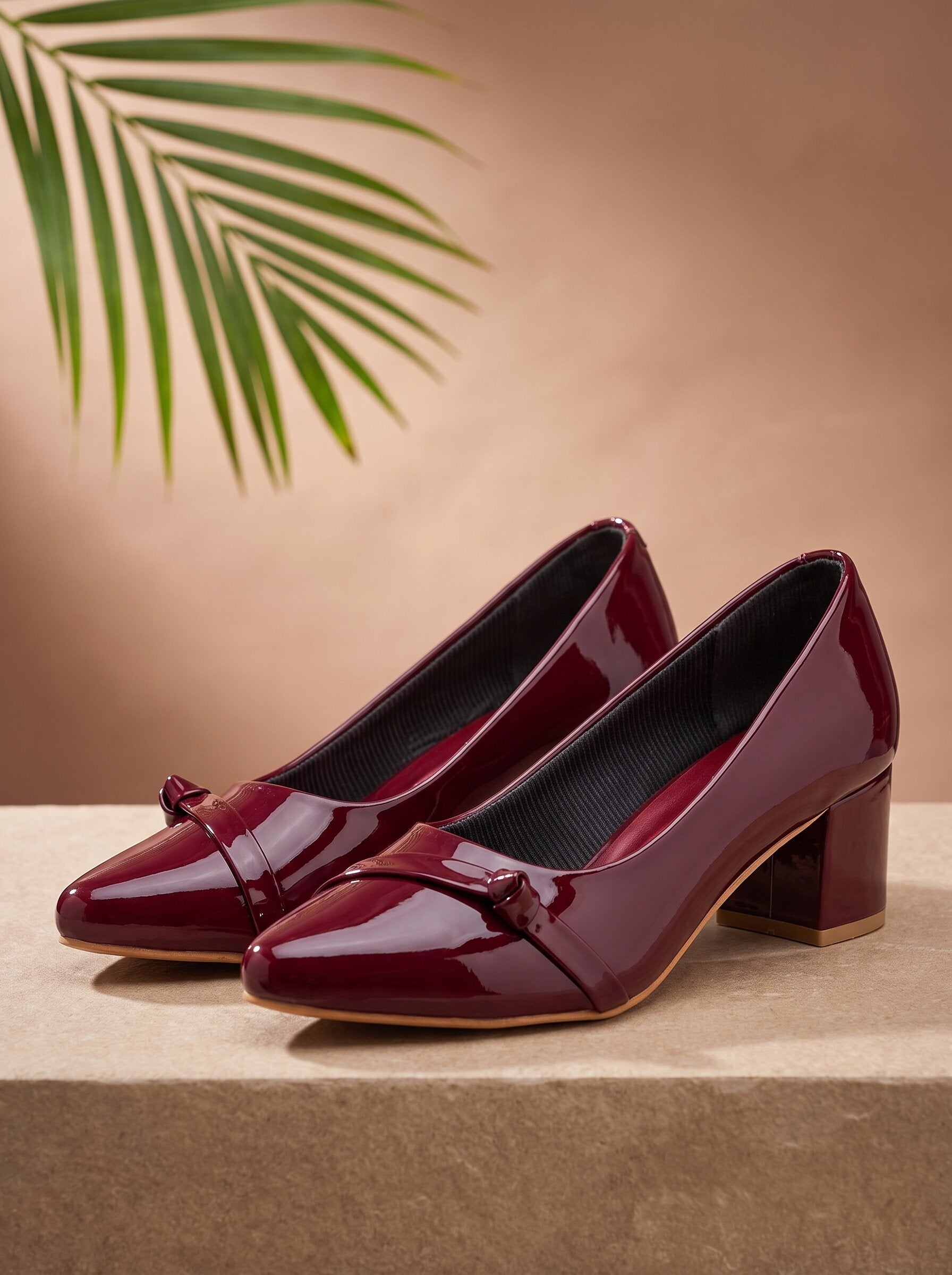 Wine Pumps Heels Sandals for women