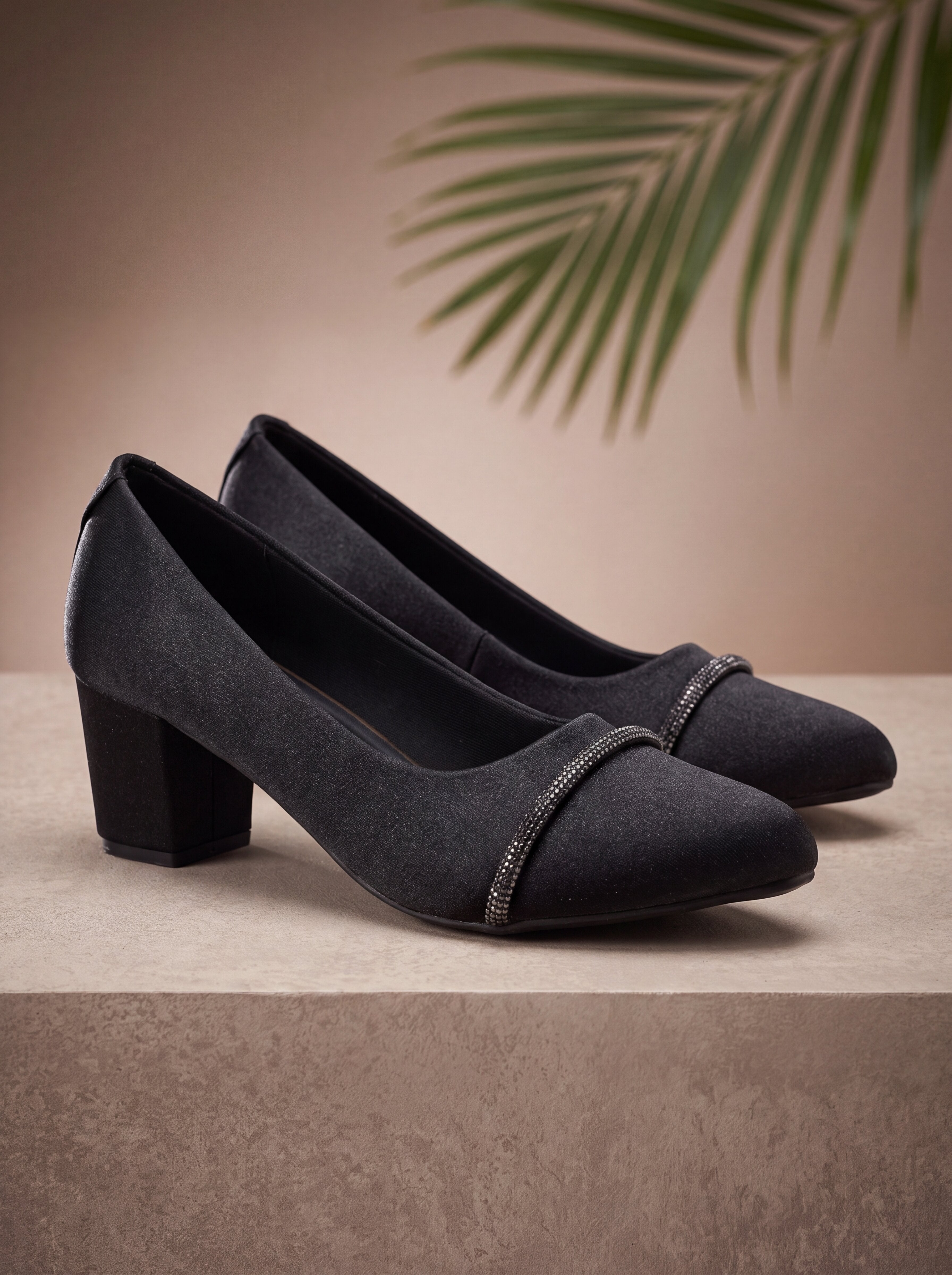 Black Pumps Heels Sandals for women