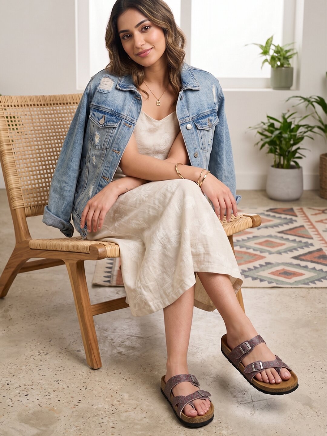 Women's Ajrak Print Fashion Sandals - Soho