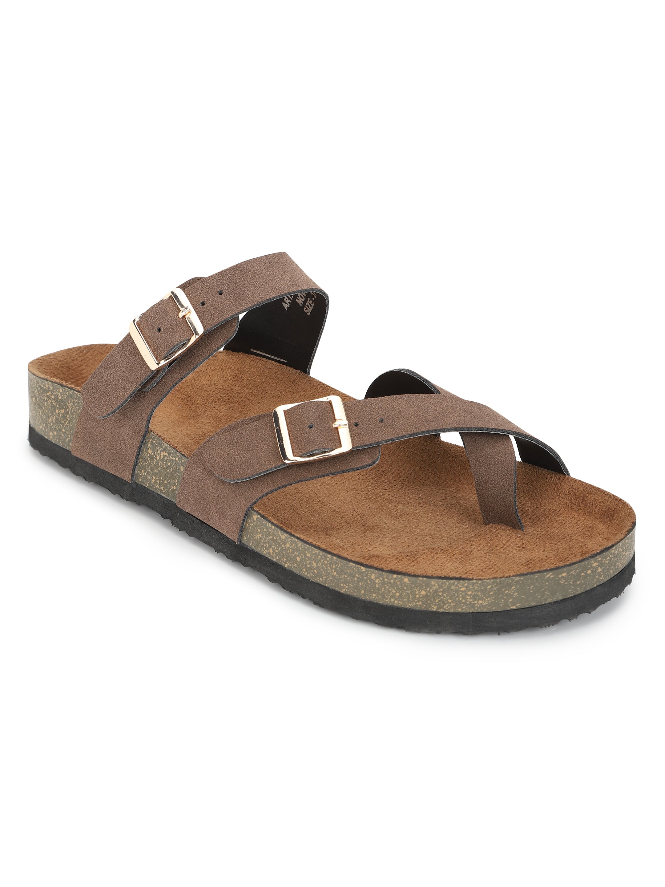 Brown Suede Sandals for Women -Soho
