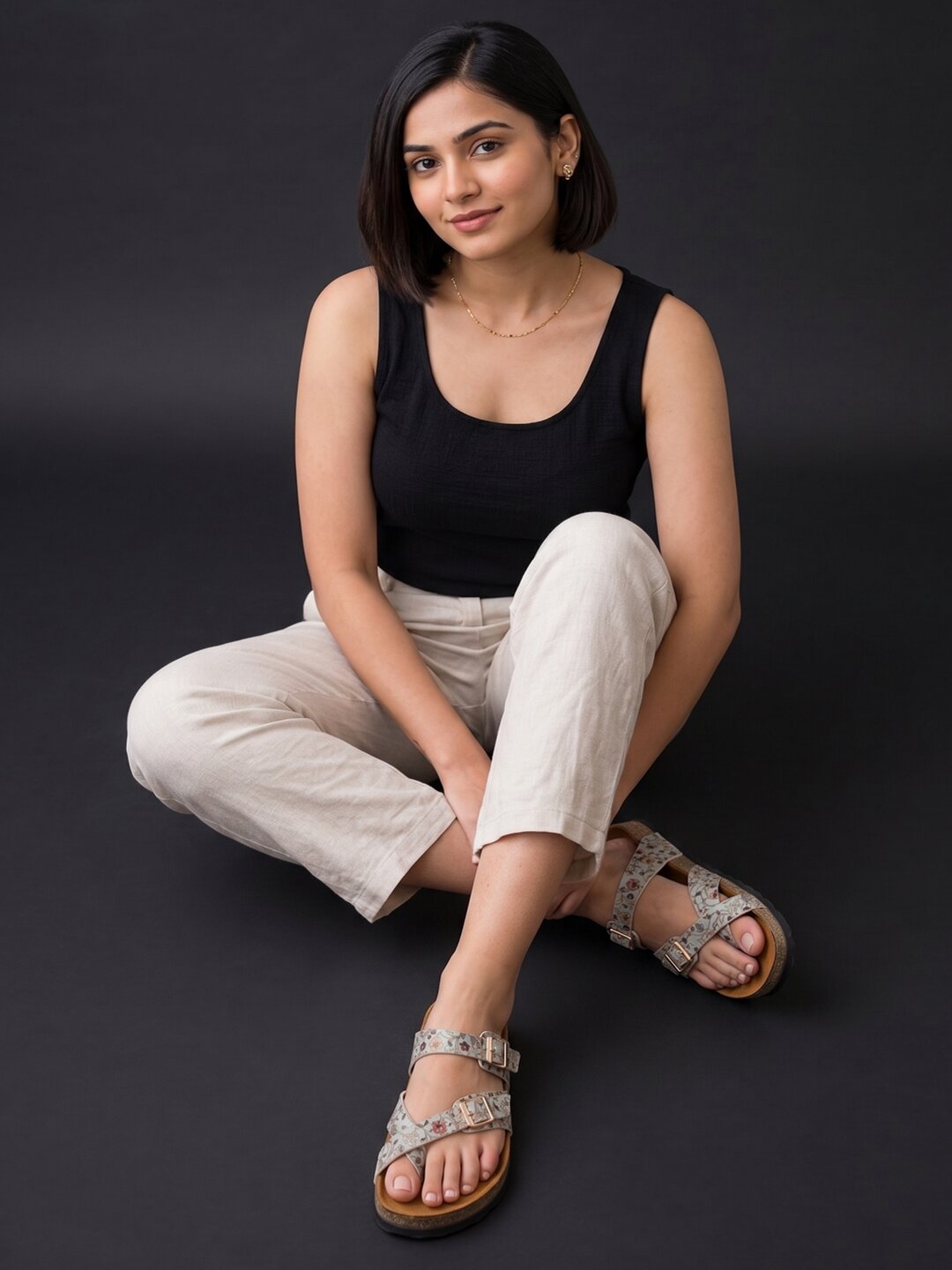 Women's Madhubani Print Fashion Sandals - Soho