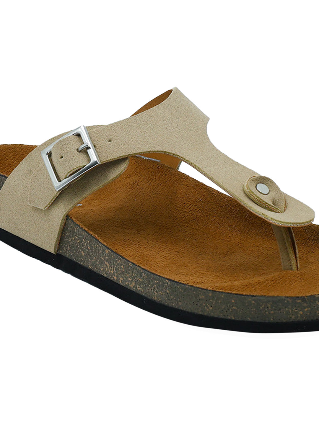 Beige Suede Sandals for Women - Regent