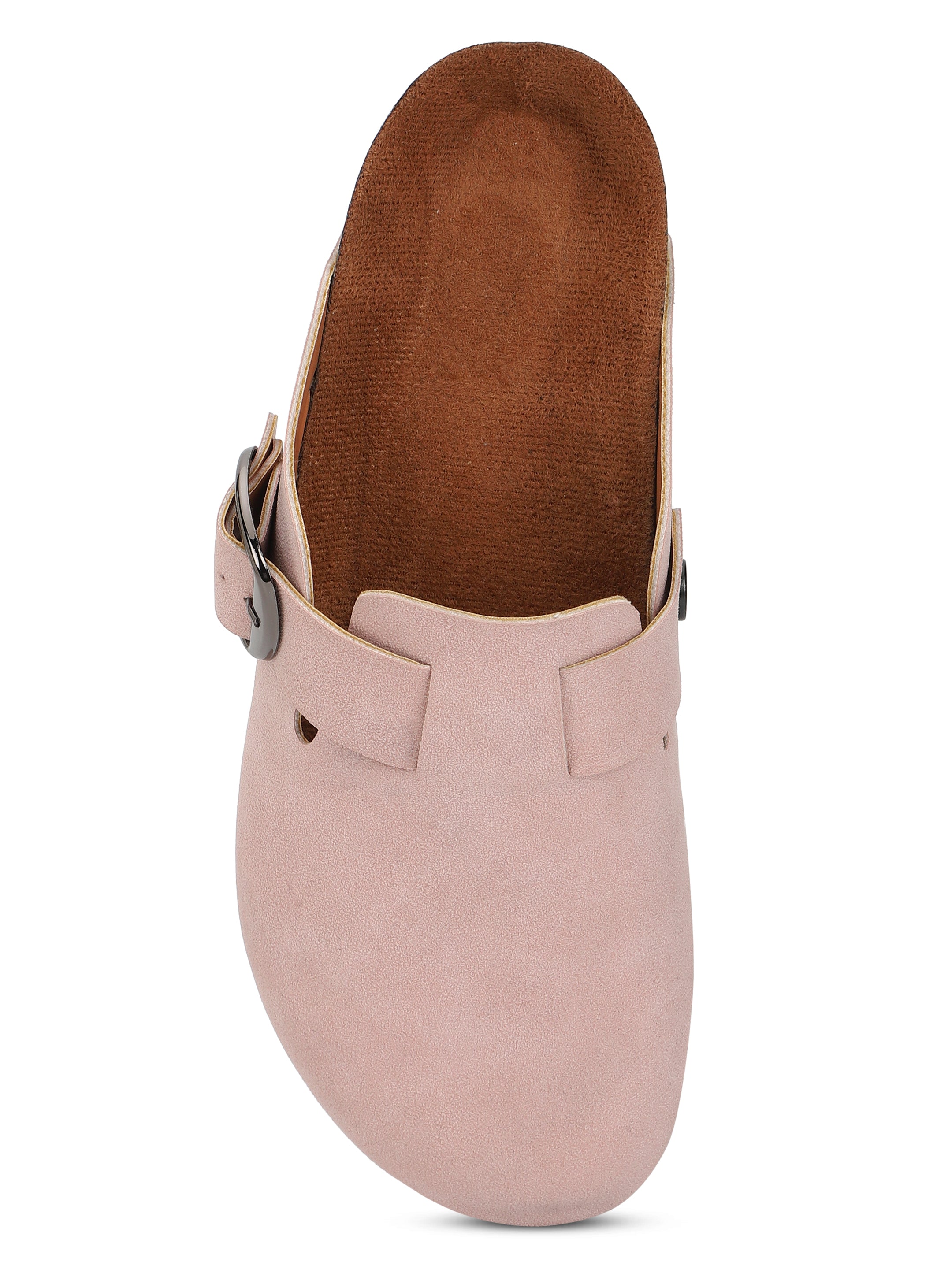 Pink Suede Clogs for Women - Brixton