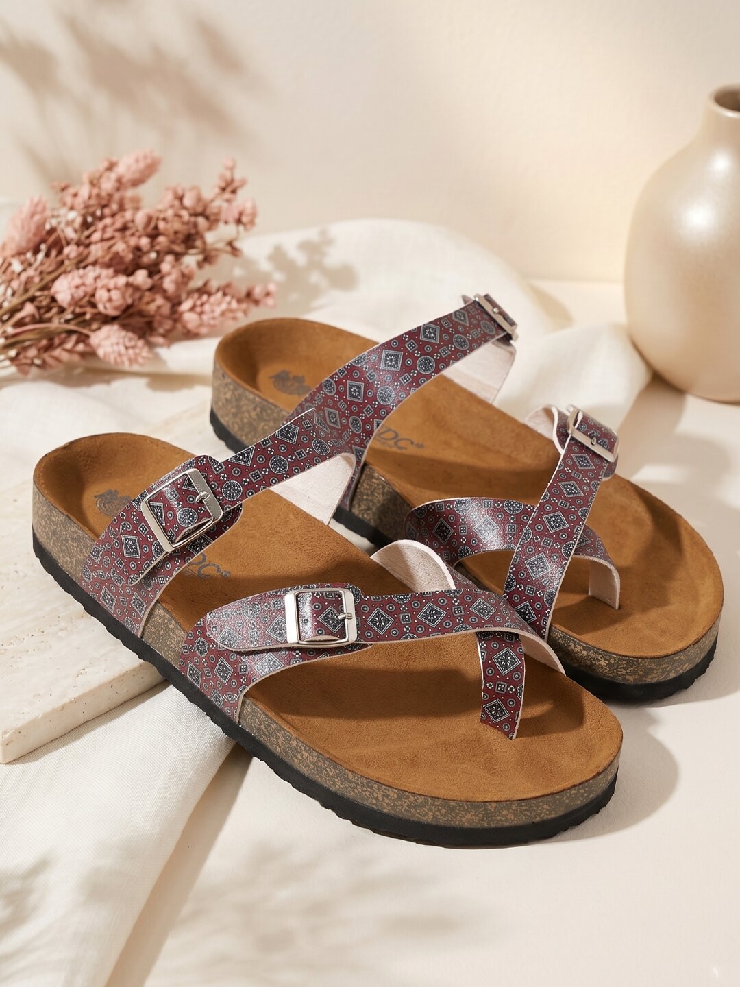 Women's Ajrak Print Fashion Sandals - Soho