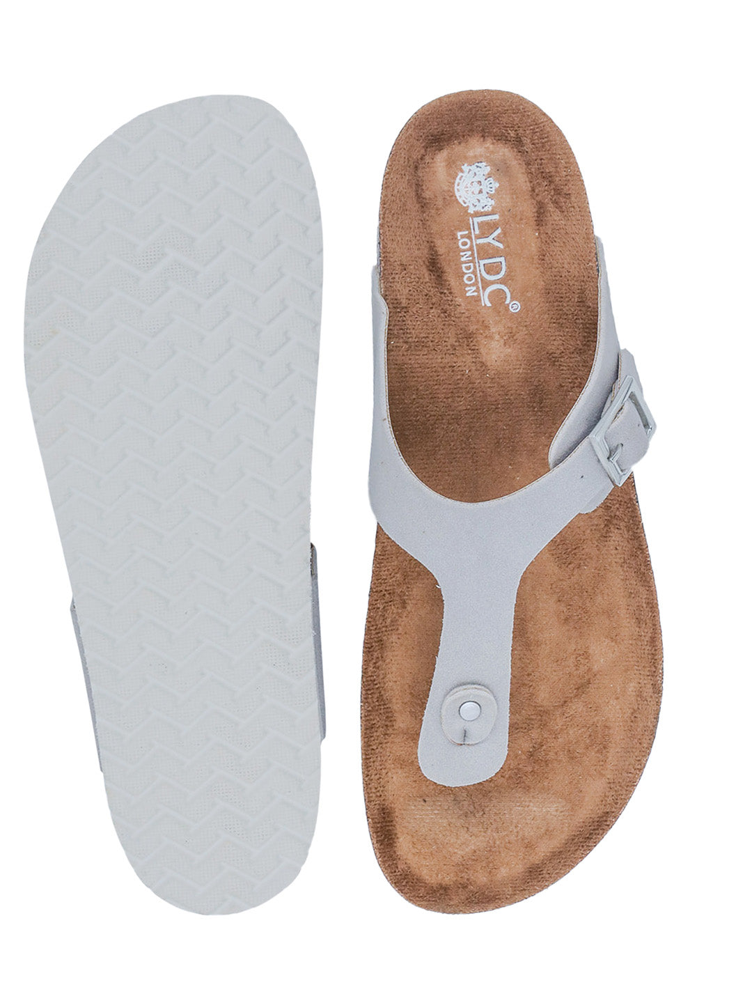 Grey Suede Sandals for Women - Regent