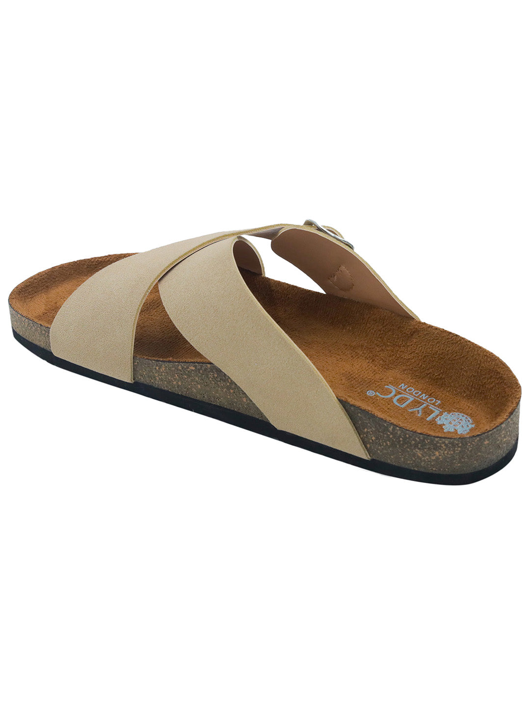 Beige Women's Flat Sandals
