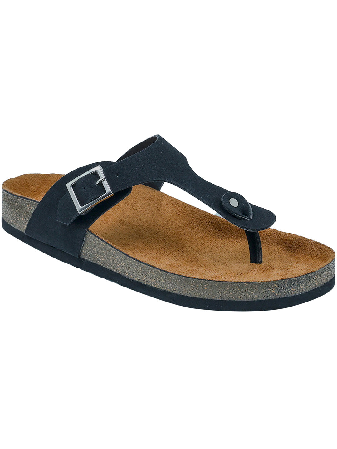 Black Suede Sandals for Women - Regent